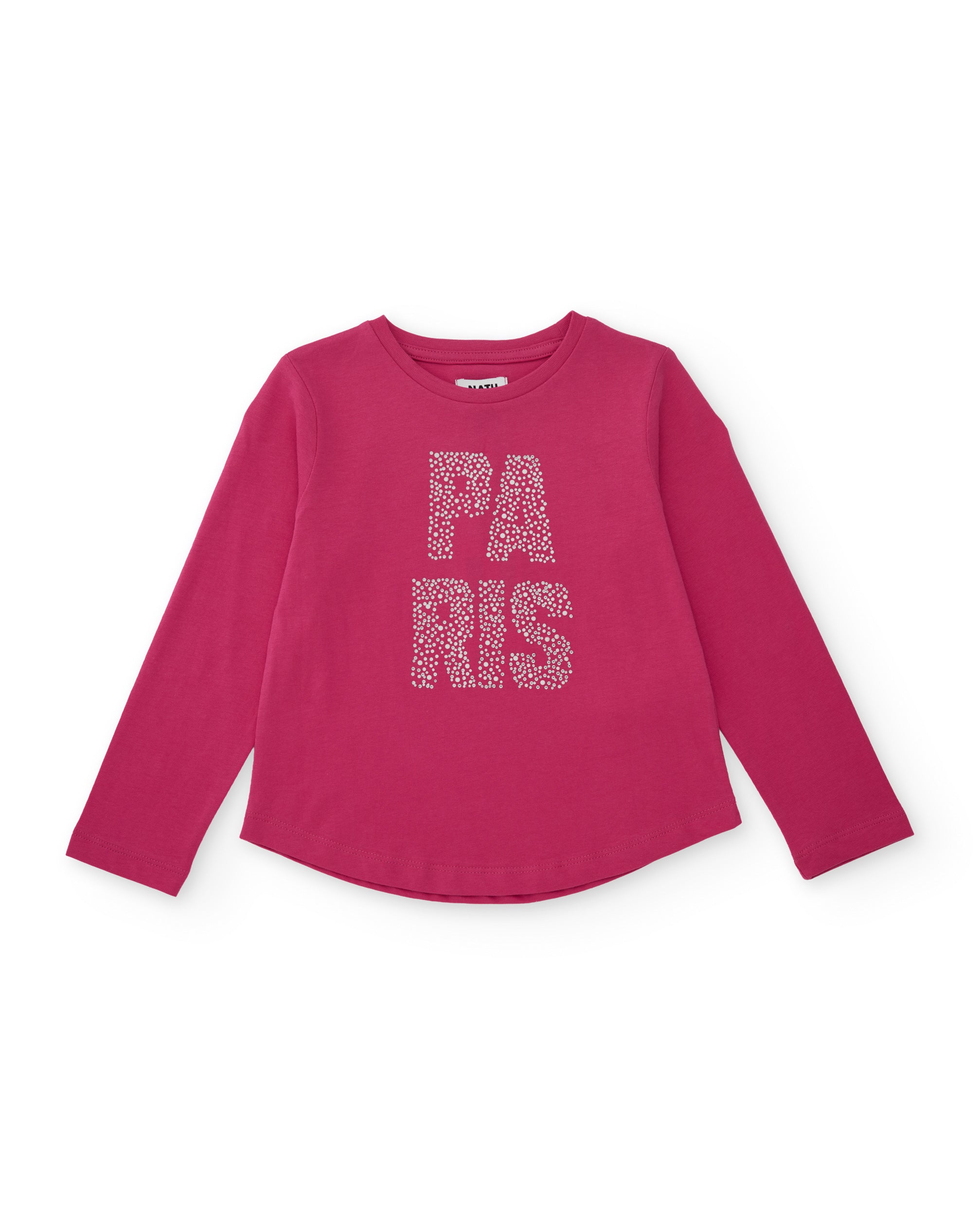 TucTuc Magliette t-shirt bambina Paris fucsia maniche lunghe