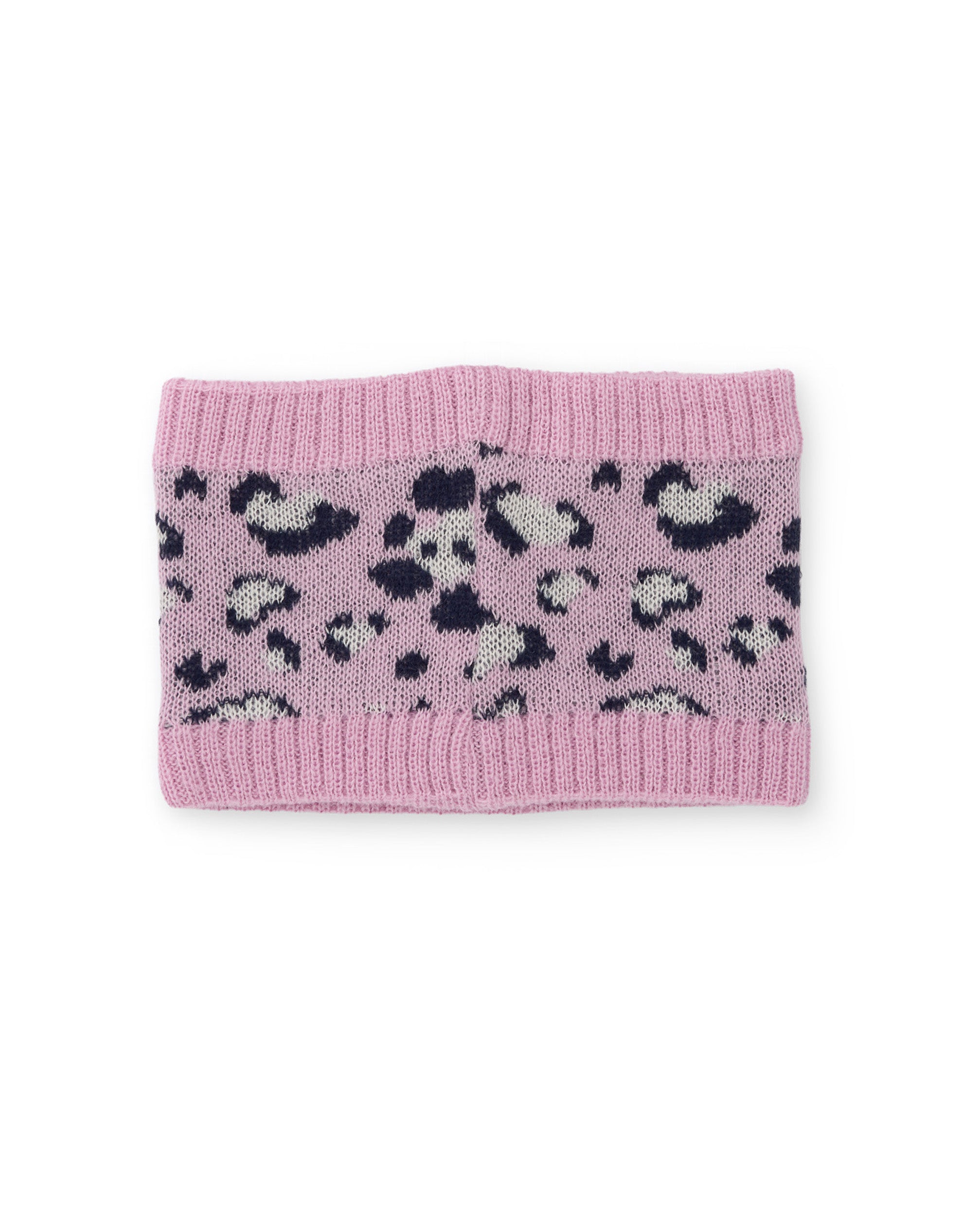 TucTuc Scaldacollo Bimba Rosa Tricot Animalier
