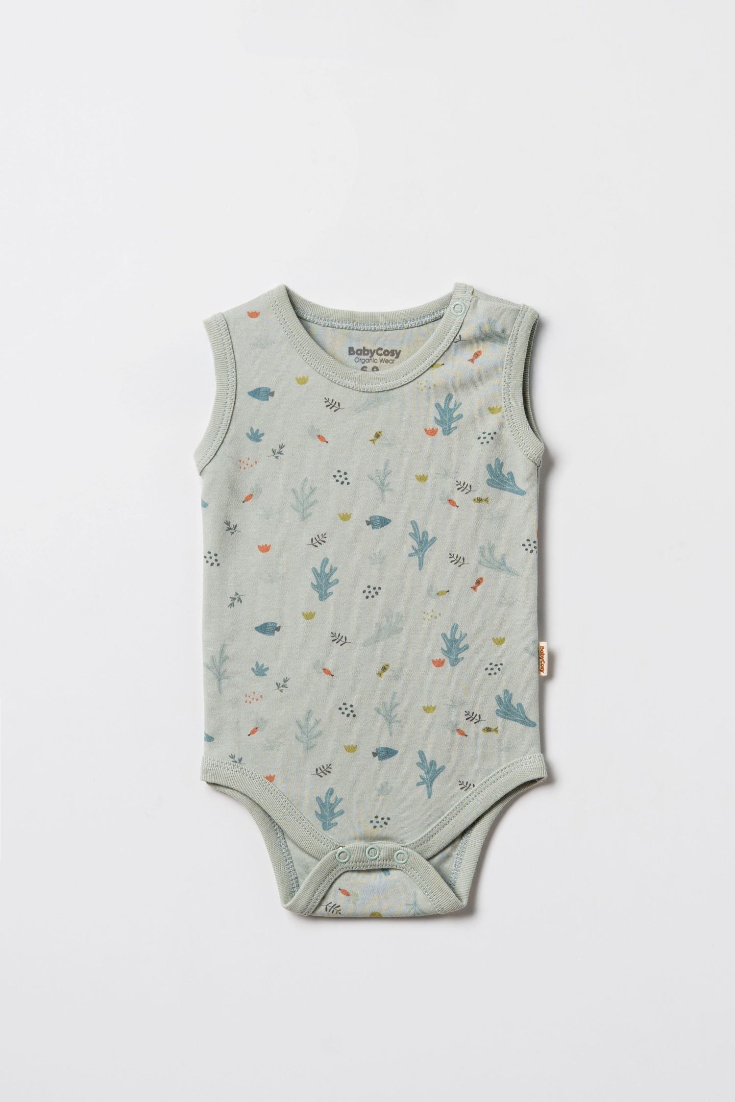 Babycosy Organic set 2 body senza maniche neonato cotone bio