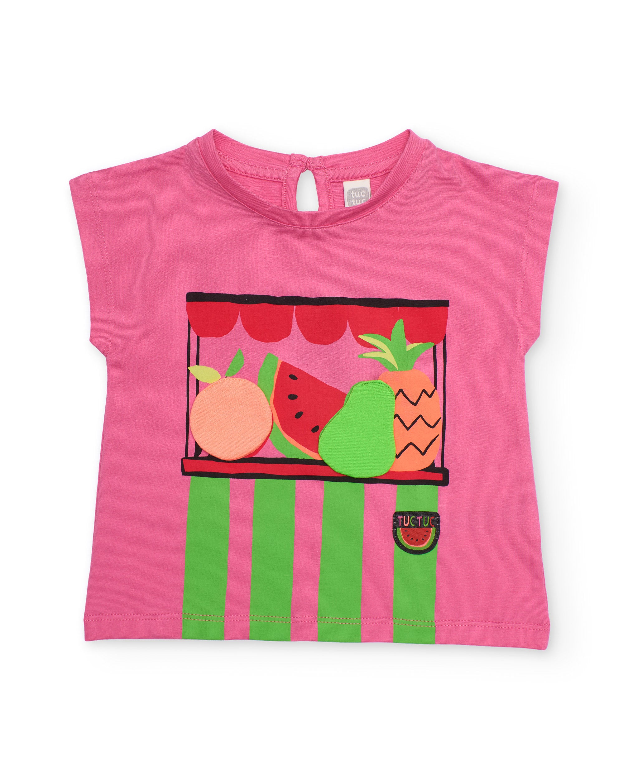 TucTuc Completi Completo bambina maglia rosa 2 pezzi
