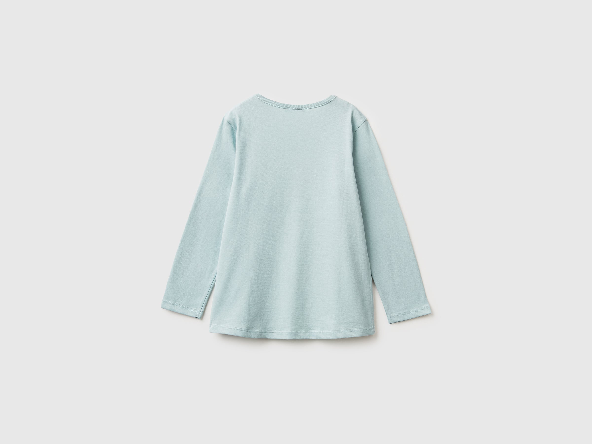 United Colors of Benetton T-shirt bimbo manica lunga cotone bio