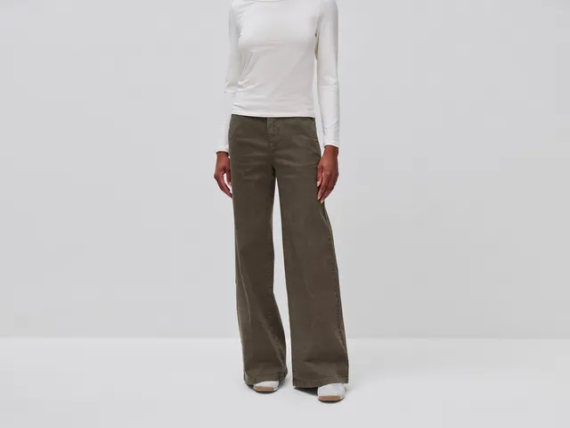 United Colors of Benetton Wide-Leg pantaloni palazzo cotone 42 gamba larga