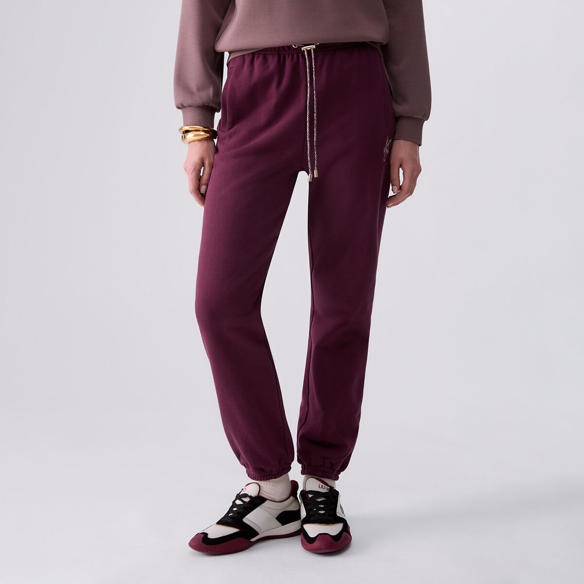 Liu Jo Pantaloni Felpa Cotone L Gamba Asciutta