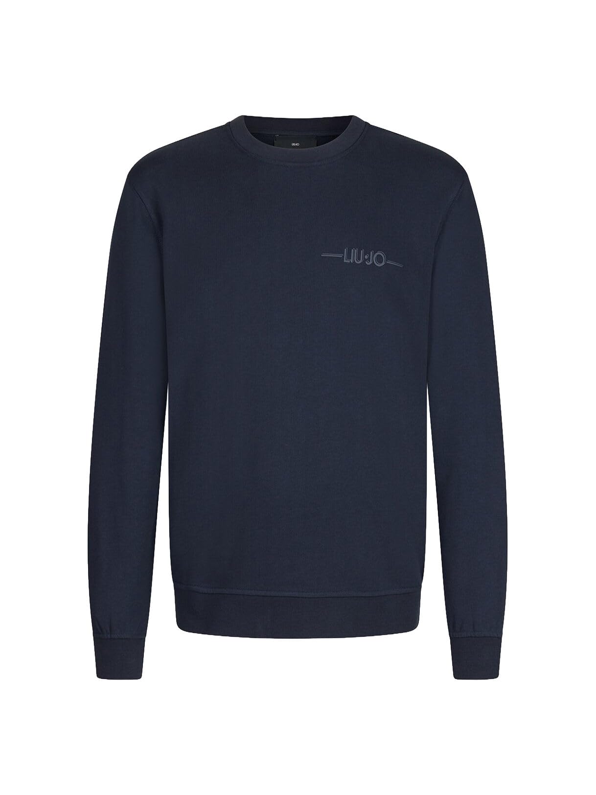 Liu Jo Felpa con Logo Felpa Blu Scuro Taglia L