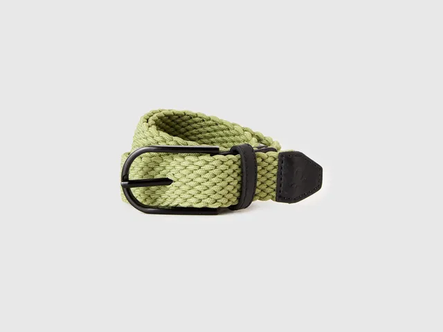 United Colors of Benetton Cintura Elastica Intrecciata fibbia metallo