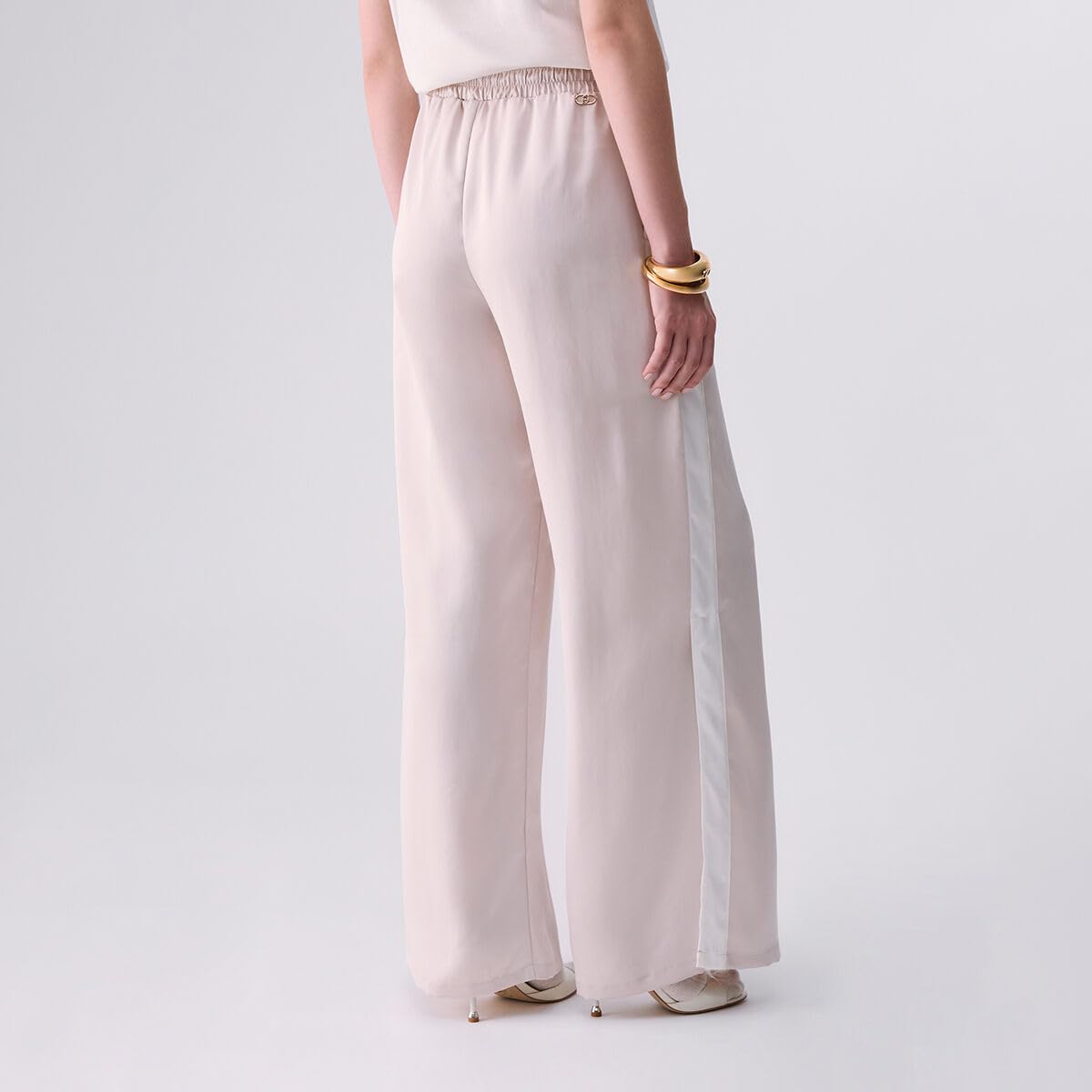 Liu Jo Pantaloni Flare in Raso pantaloni taglia L