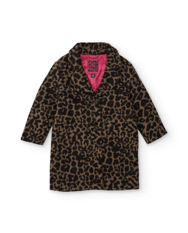 TucTuc Cappotti Bambina Animalier Marrone Bottoni