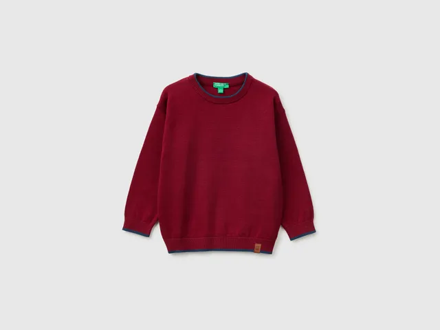 United Colors of Benetton Maglione Bimbo Cotone Girocollo 82-116