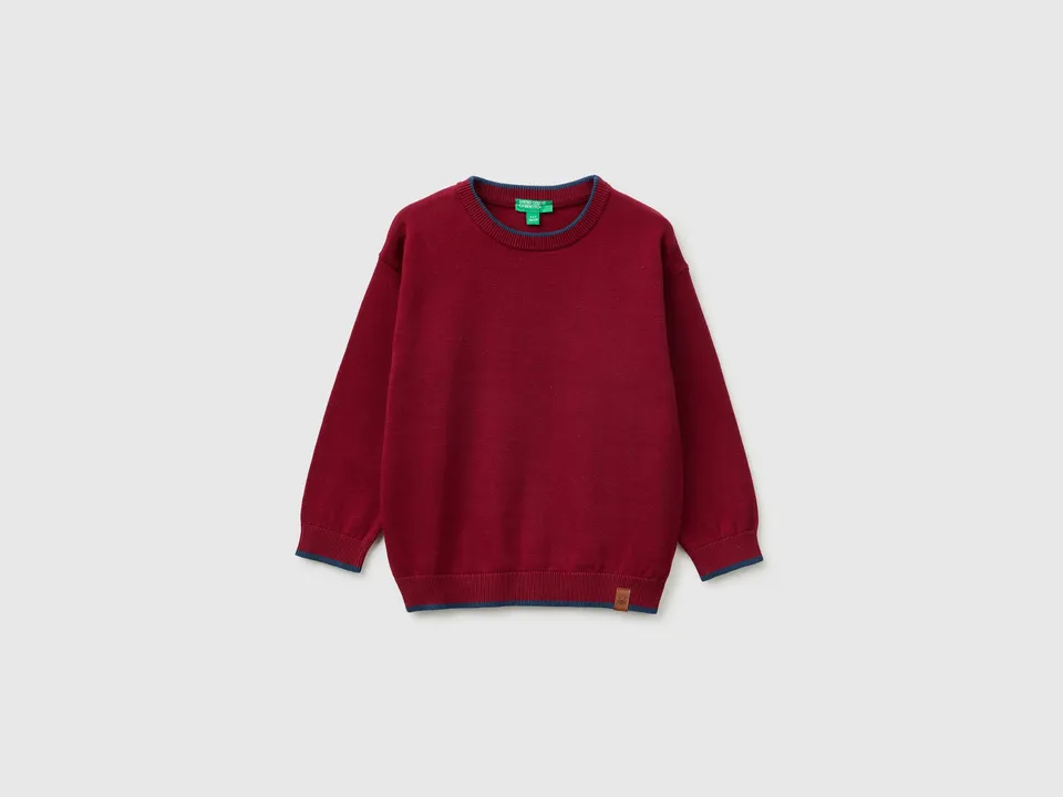 United Colors of Benetton Maglione Bimbo Cotone Girocollo 82-116