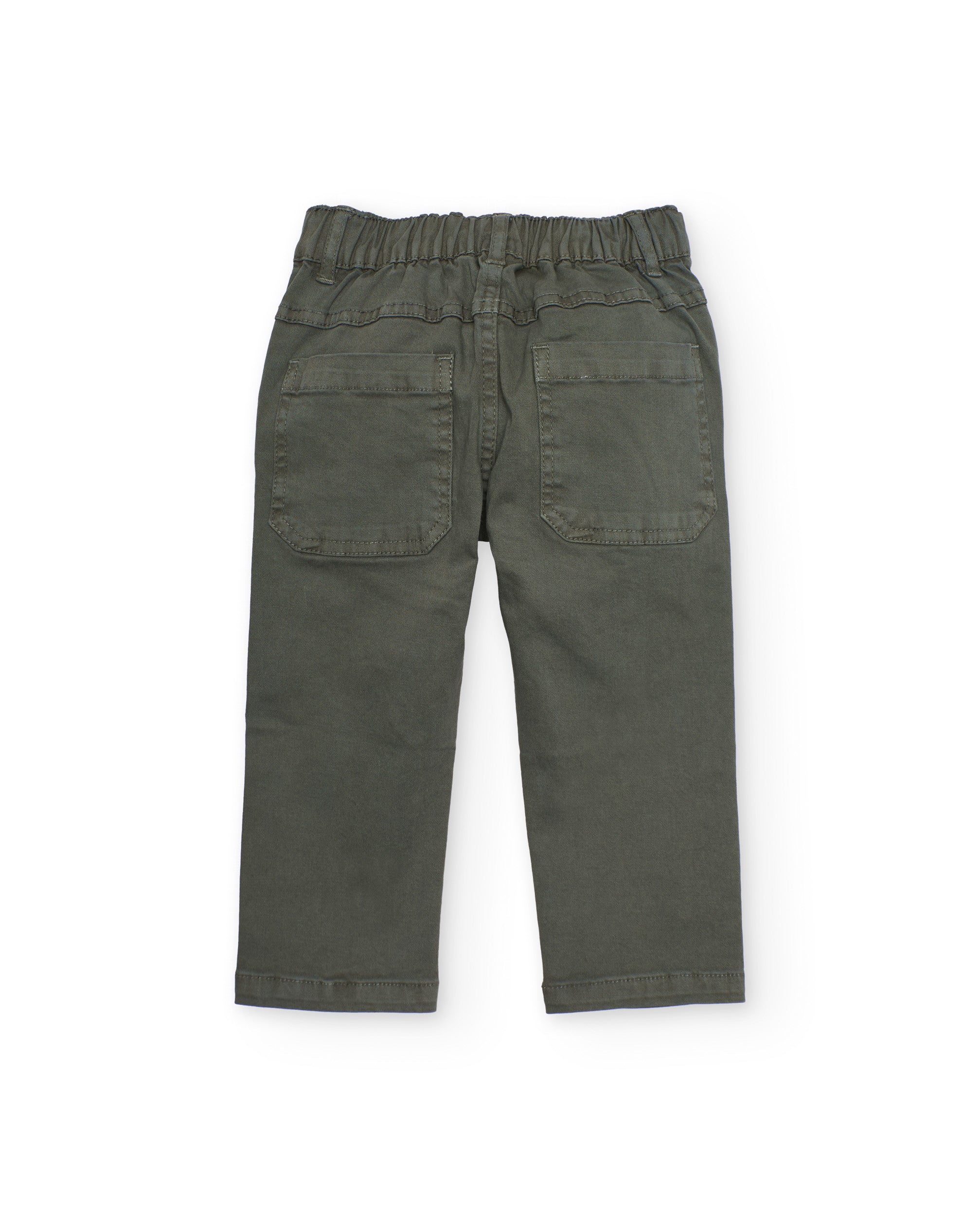 TucTuc Pantaloni Pantaloni bambino verdi vita regolabile