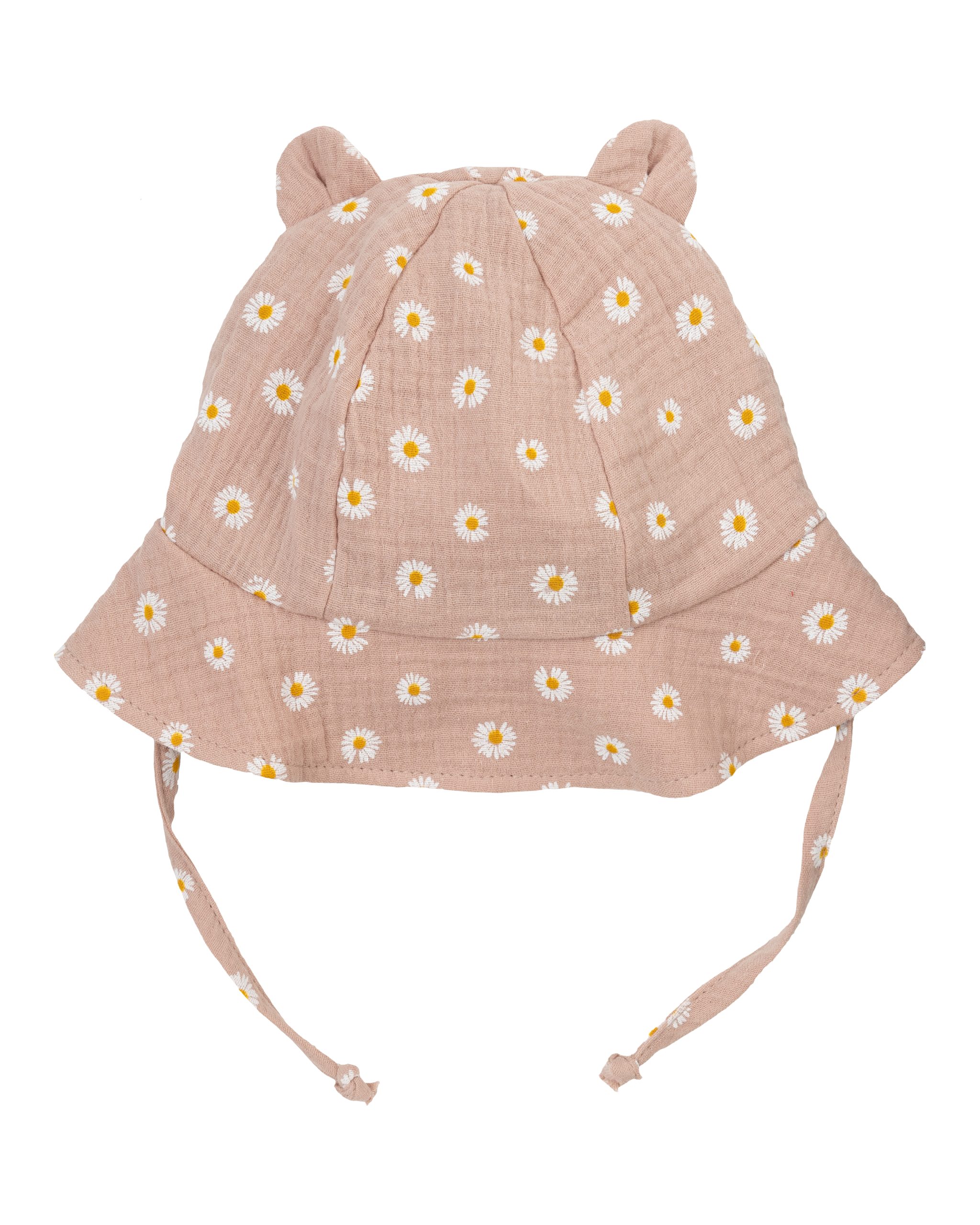 Woolly Organic Teddy Ears SS27 cappello neonato mussola Ecru