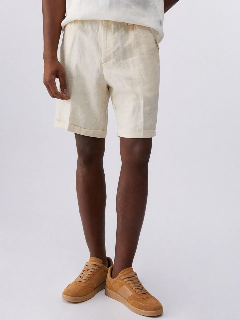 Liu Jo Bermuda 100% Lino Pantaloncini Uomo con Coulisse