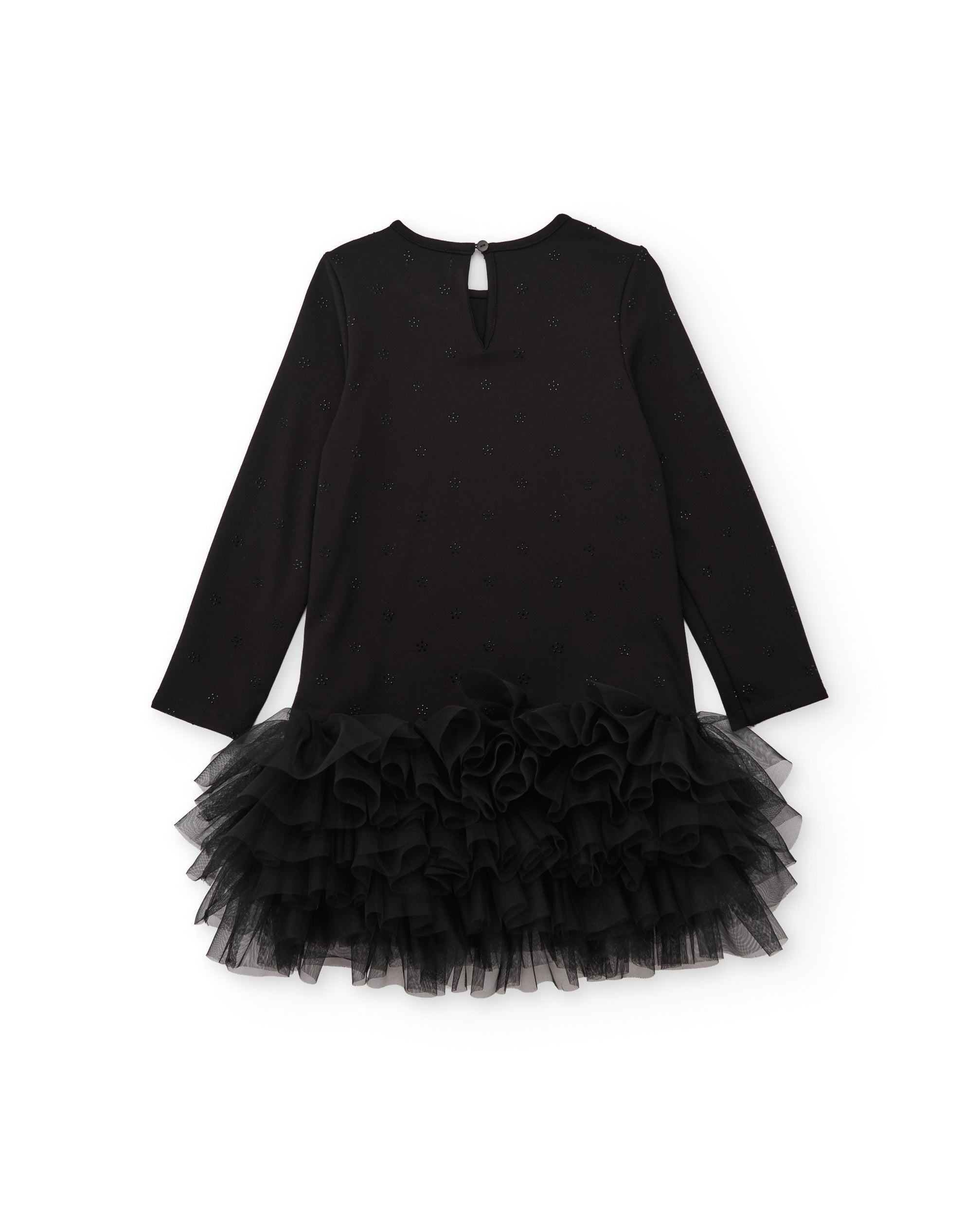 TucTuc Vestiti vestito bambina nero maglia 4A