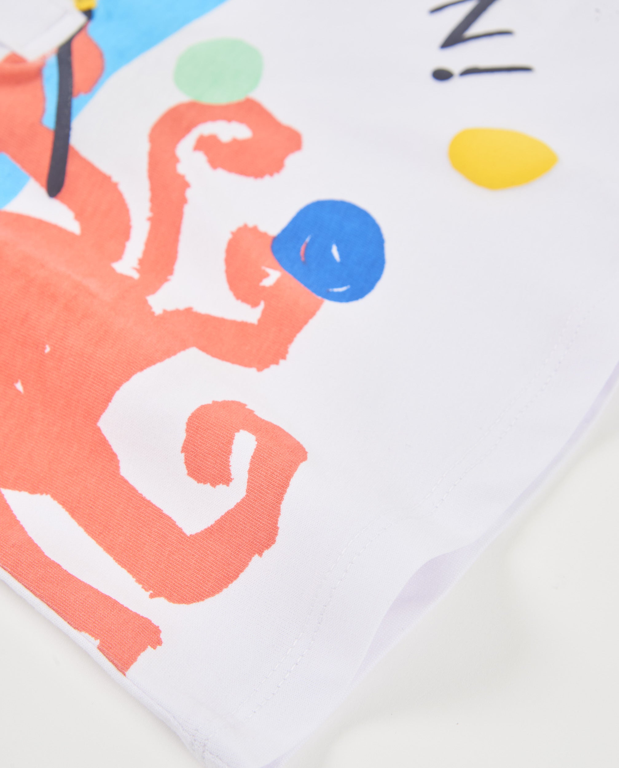TucTuc Magliette T-Shirt Bambino Bianco Righe Polpo