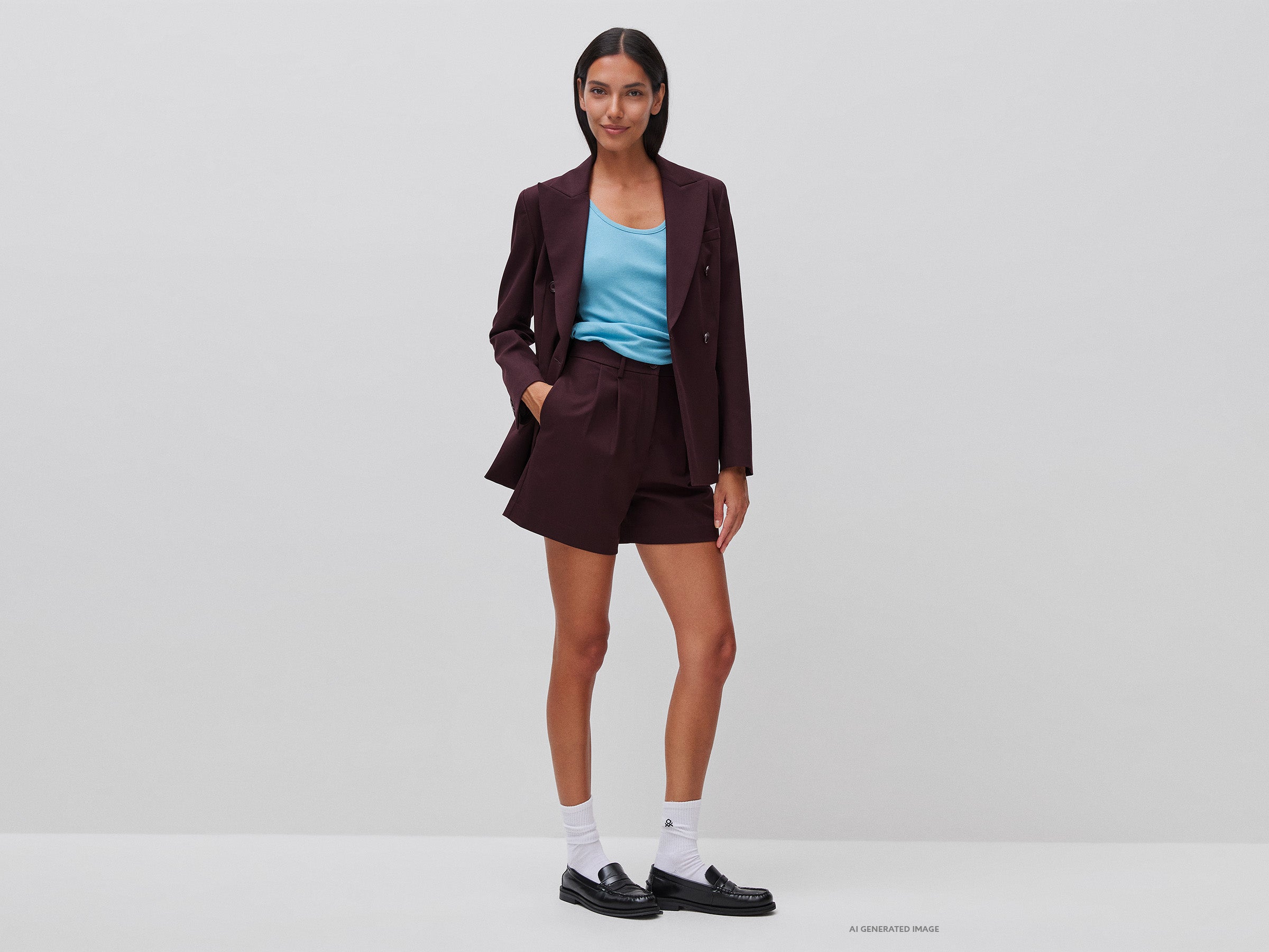 United Colors of Benetton Trousers shorts modal taglia 42