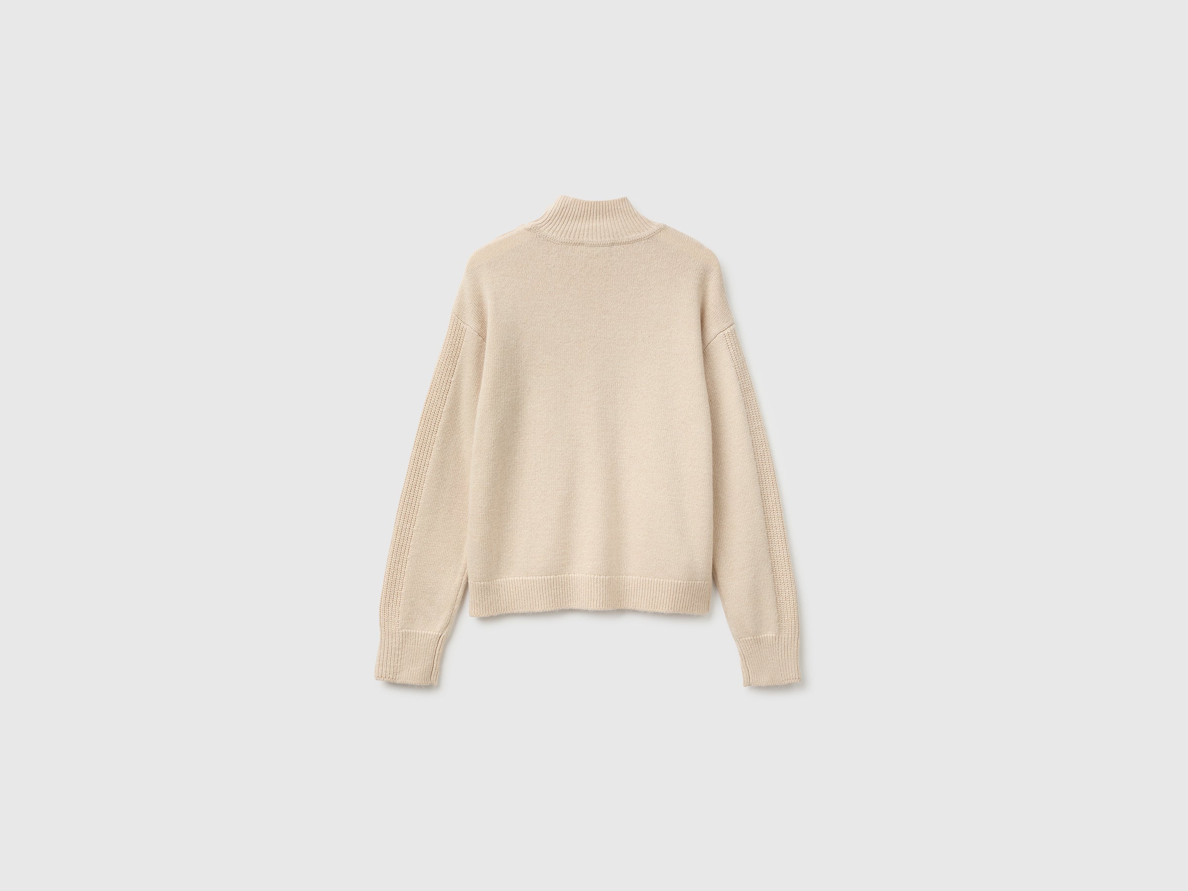 United Colors of Benetton Maglione Bottoni Lana Cashmere S