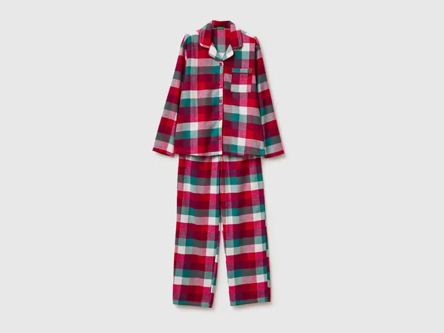 United Colors of Benetton Flannel Christmas Pigiama Flanella Taglia S