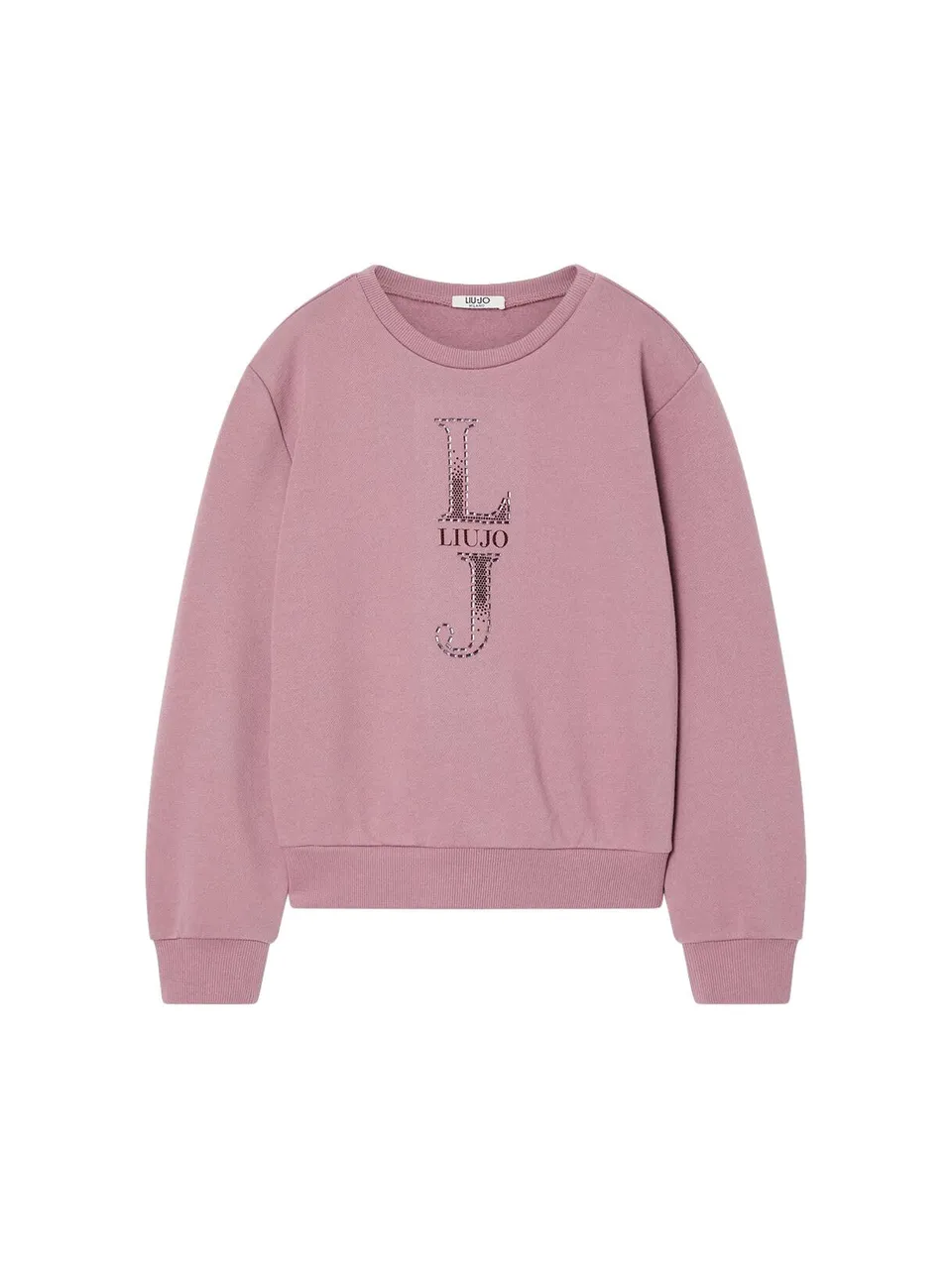 Liu Jo Felpa Girocollo Logo Garzata Elegante