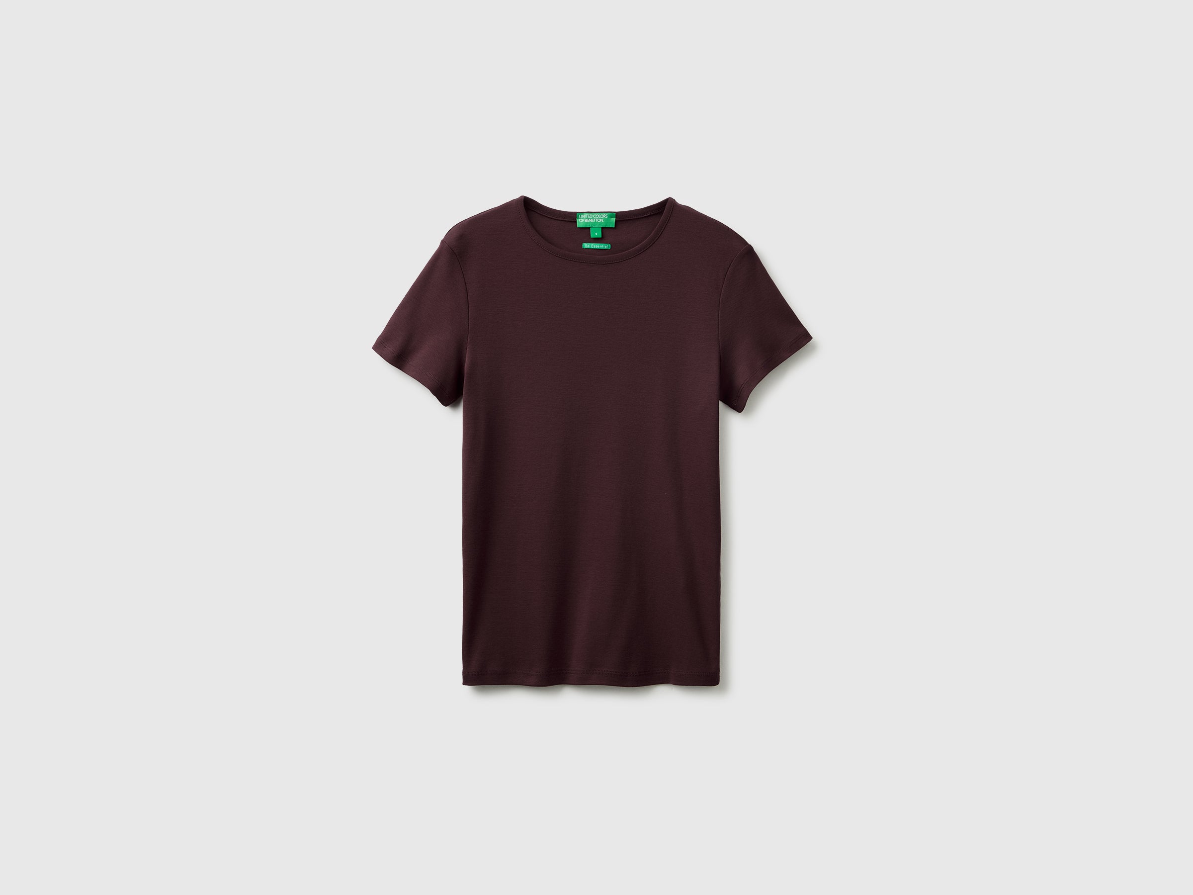 Benetton T-shirt girocollo cotone slim taglia S