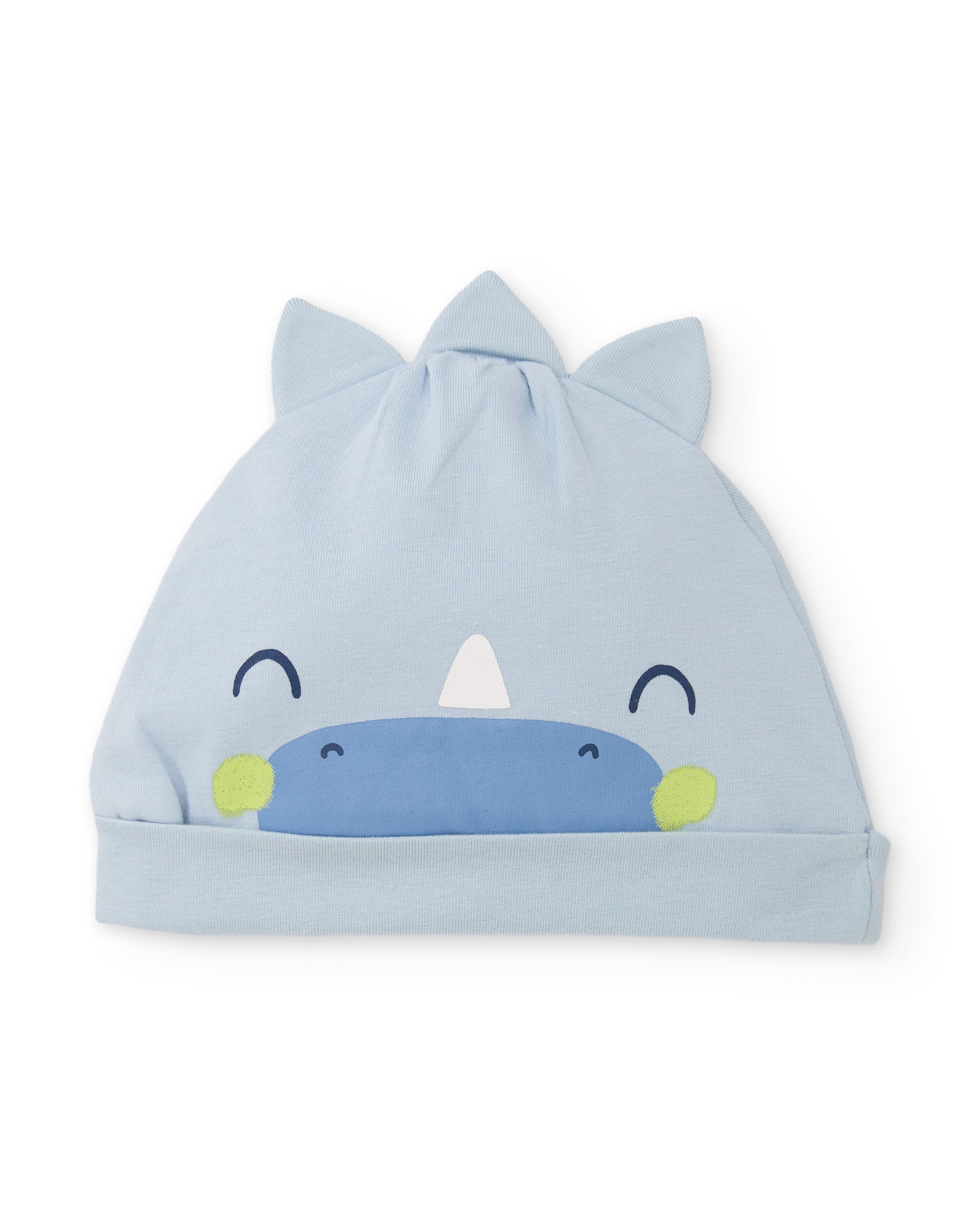 TucTuc Accessori cappellino neonato azzurro cotone dinosauro