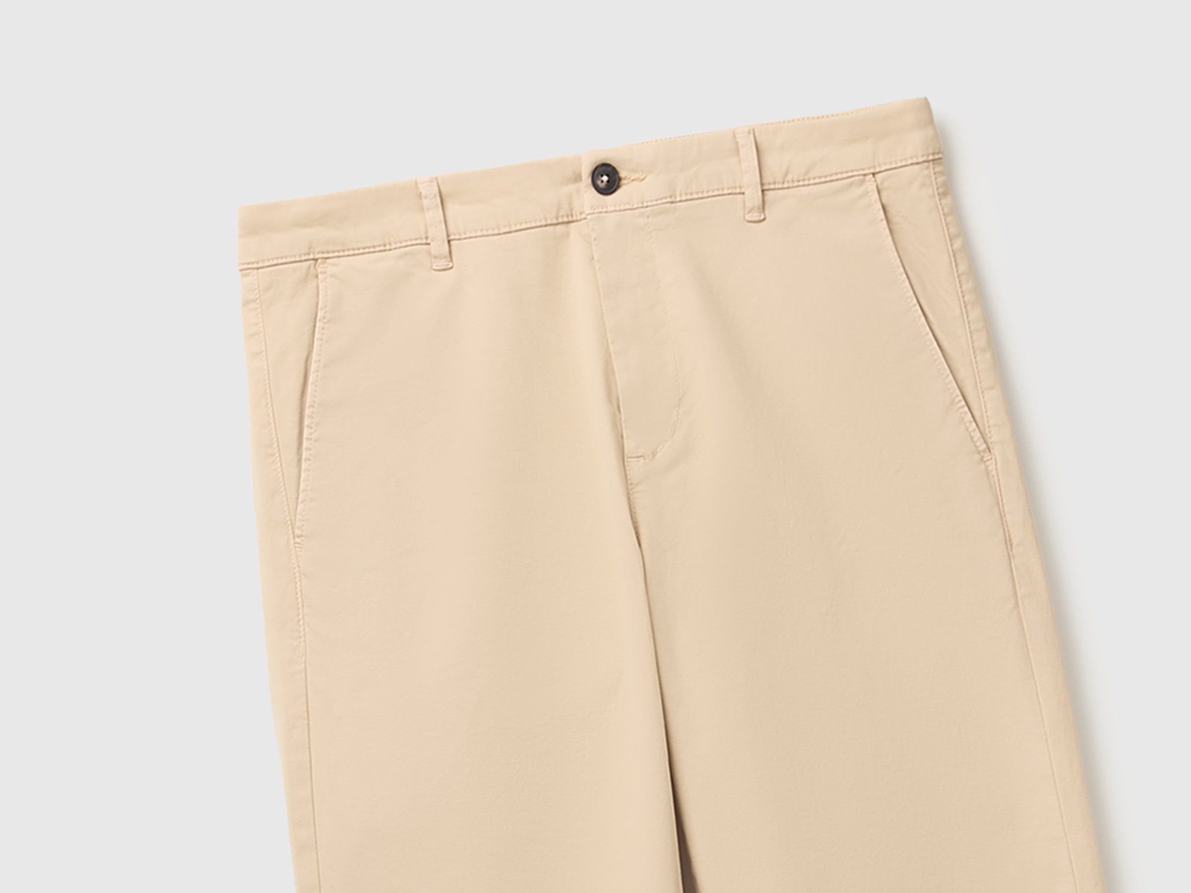 Benetton chinos slim cotone pantaloni uomo taglia 48
