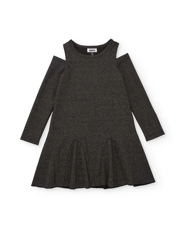 TucTuc Vestiti abito bambina grigio spalle scoperte