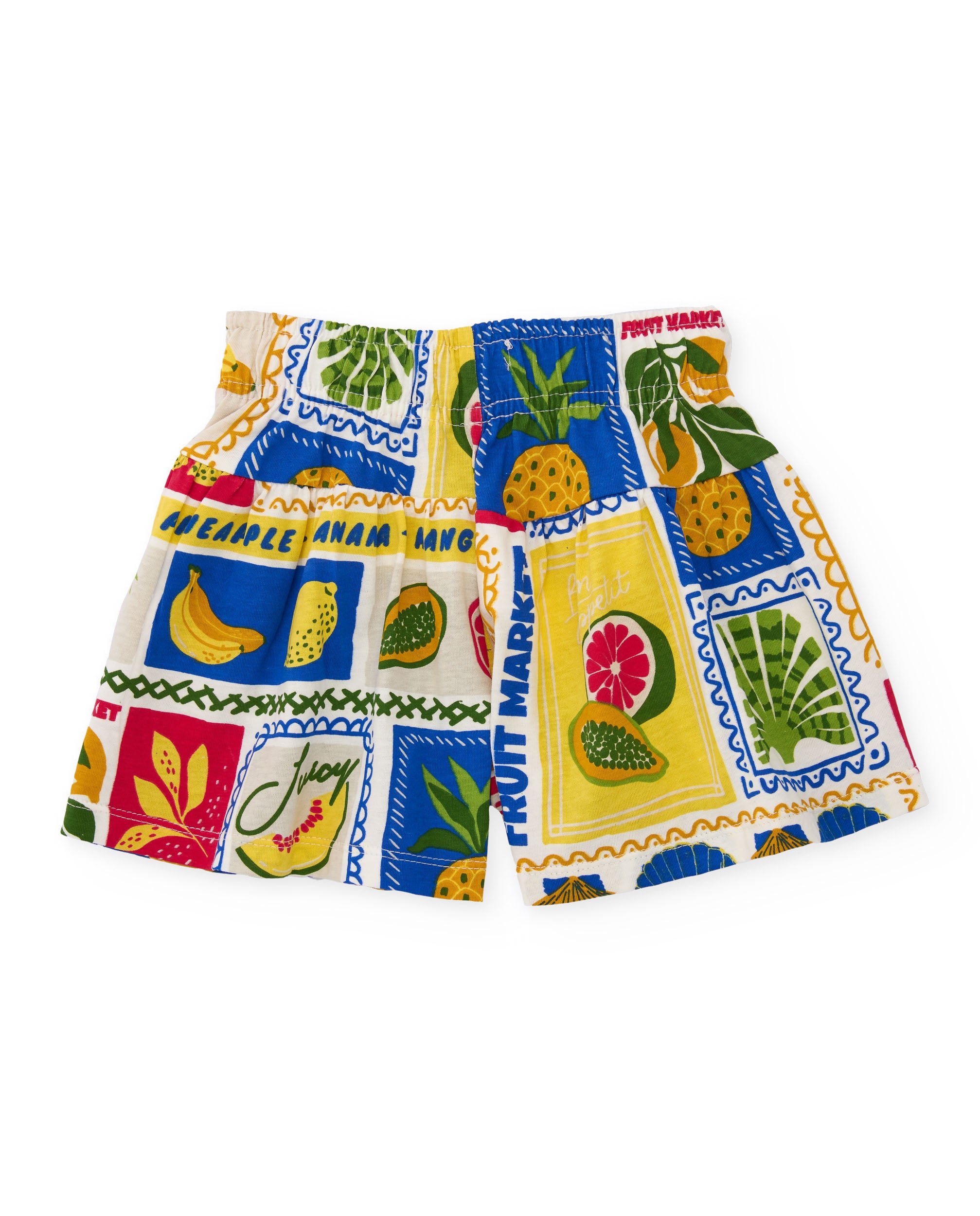 TucTuc Completi set blusa short beige frutta maniche sbuffo