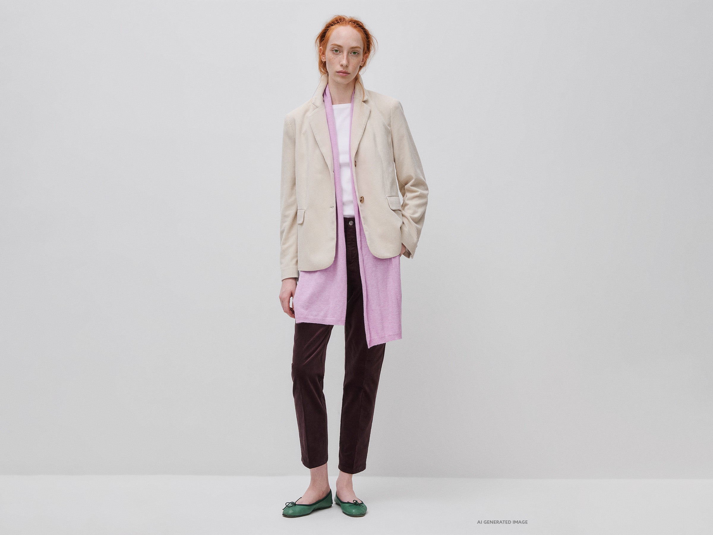 United Colors of Benetton Pantaloni chino velluto elasticizzato