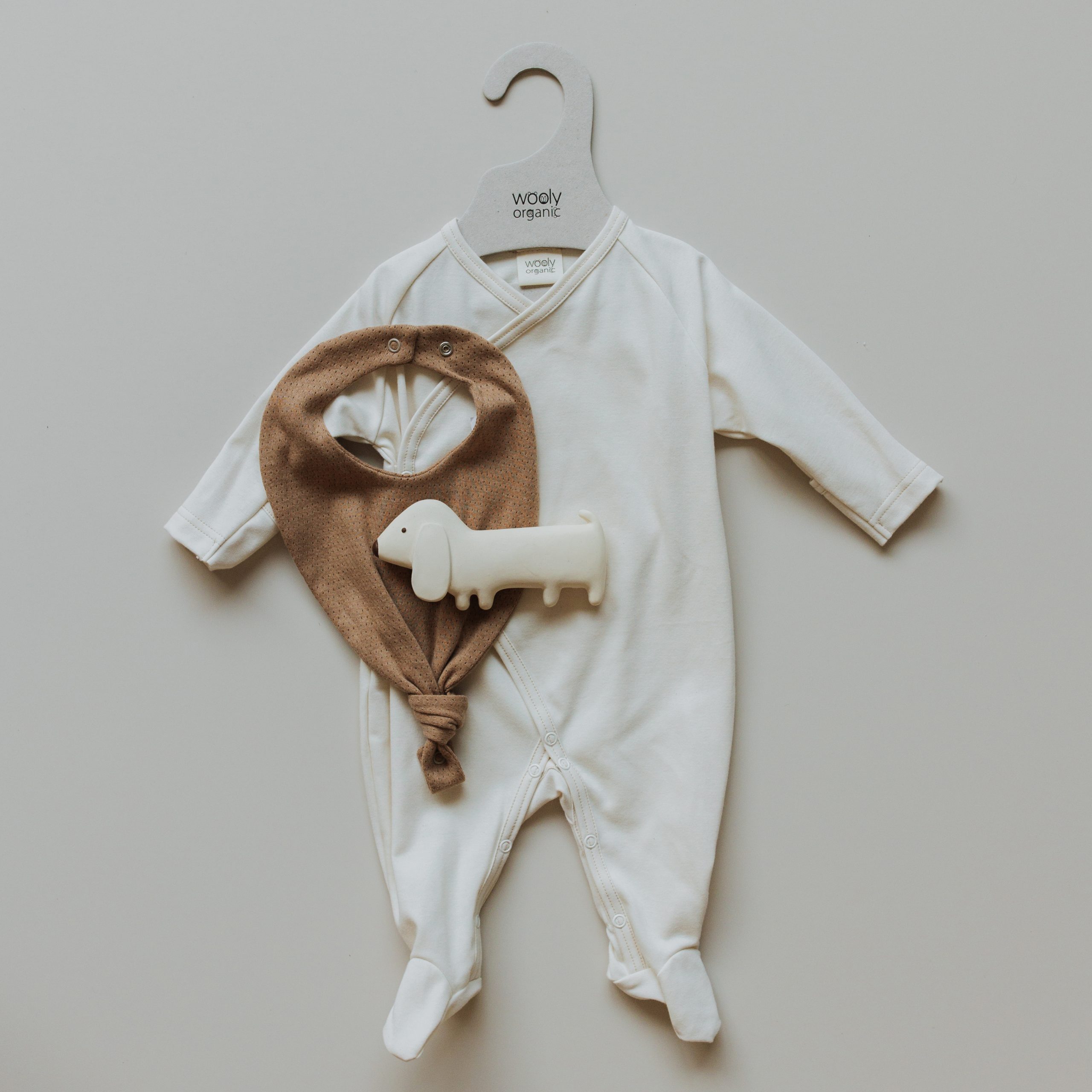Woolly Organic Wrap Sleepsuit tutina neonato cotone bio Noos