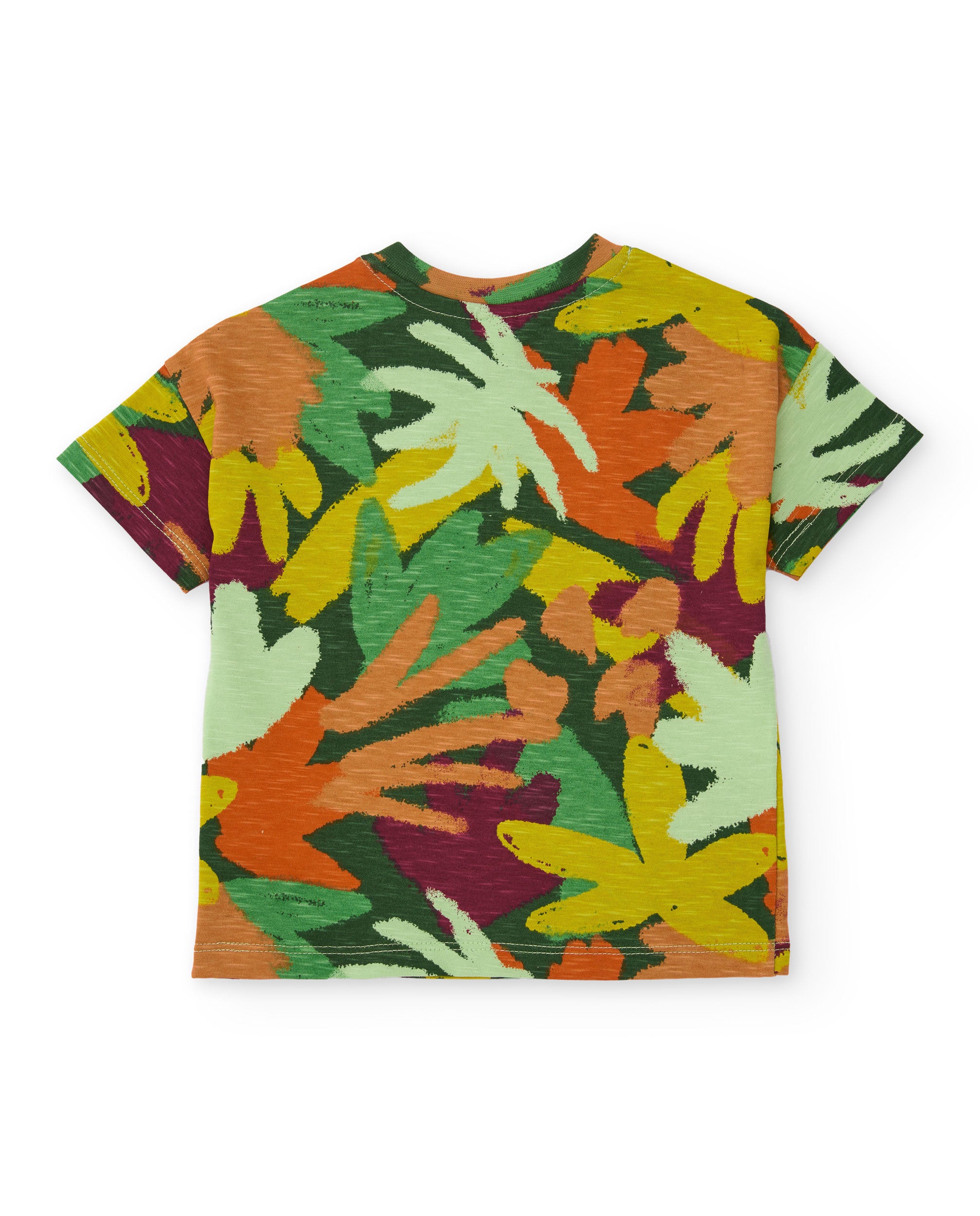 TucTuc Magliette T-shirt Bambino Verde Stampa All-Over Cotone