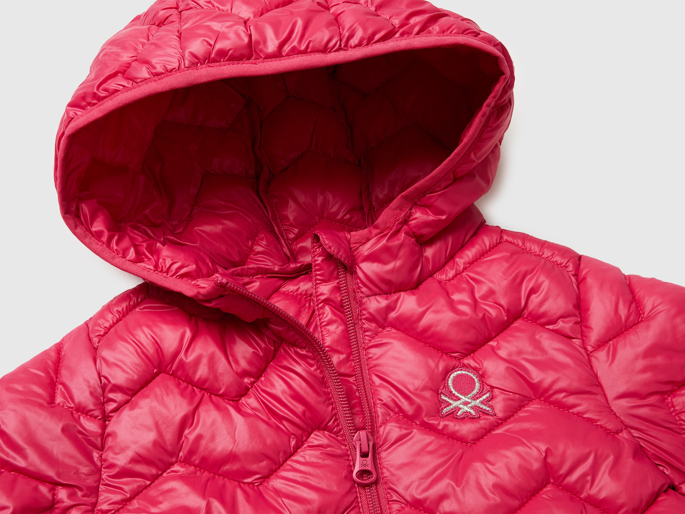 United Colors of Benetton Piumino cappuccio bimbo nylon leggero