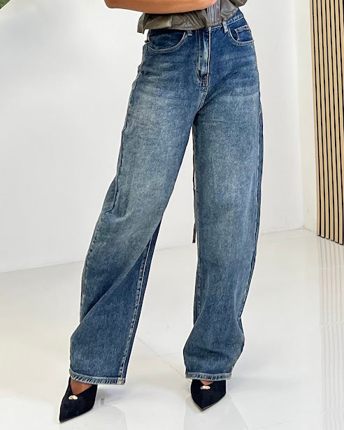 Sottosopra JEYW1847 jeans balloon sabbiato taglia M