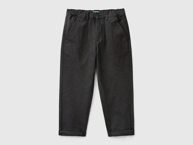 United Colors of Benetton Trousers Pantaloni Cotone Elasticizzato Taglia S