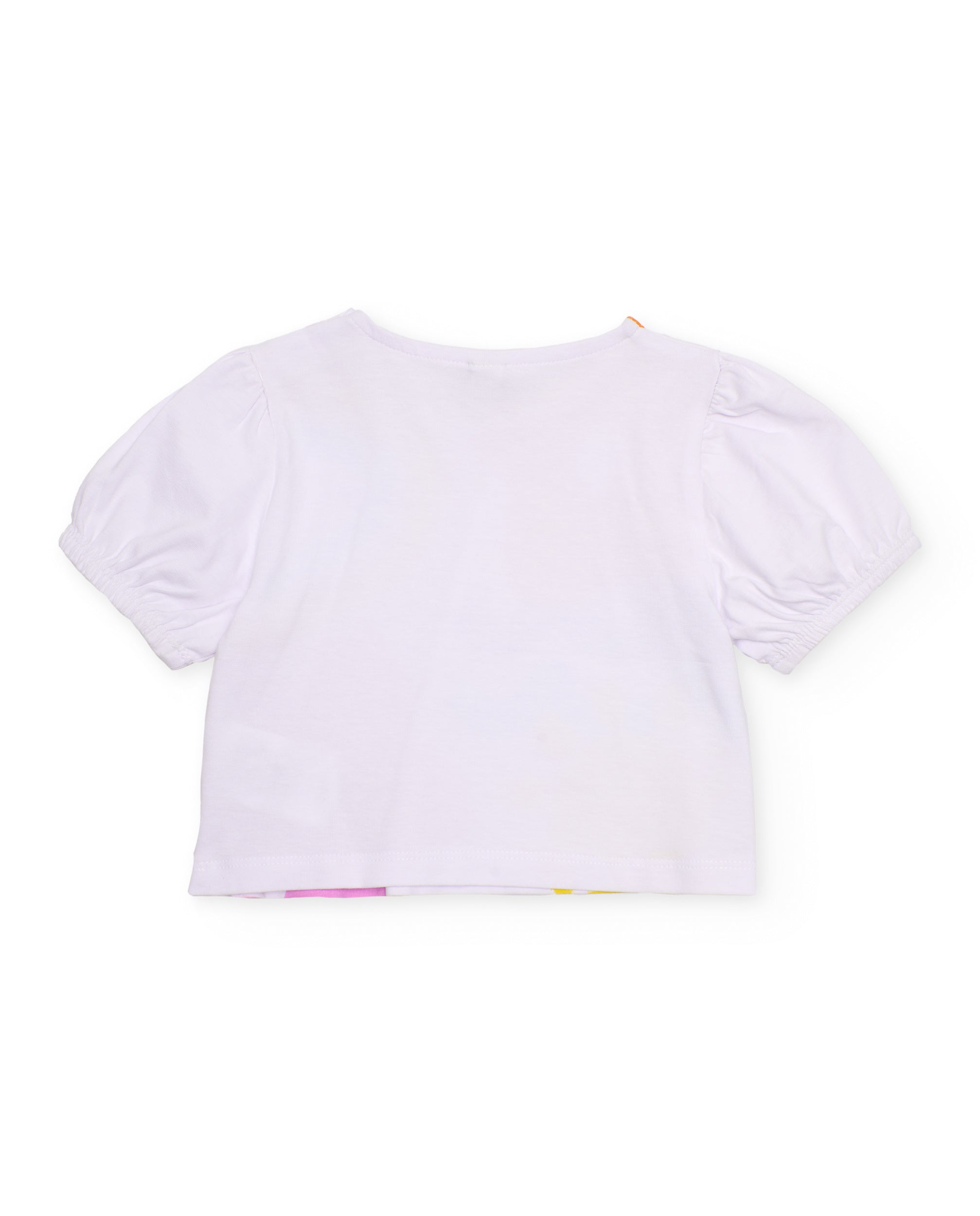 TucTuc Magliette T-Shirt Bambina Bianco Fiori 4A
