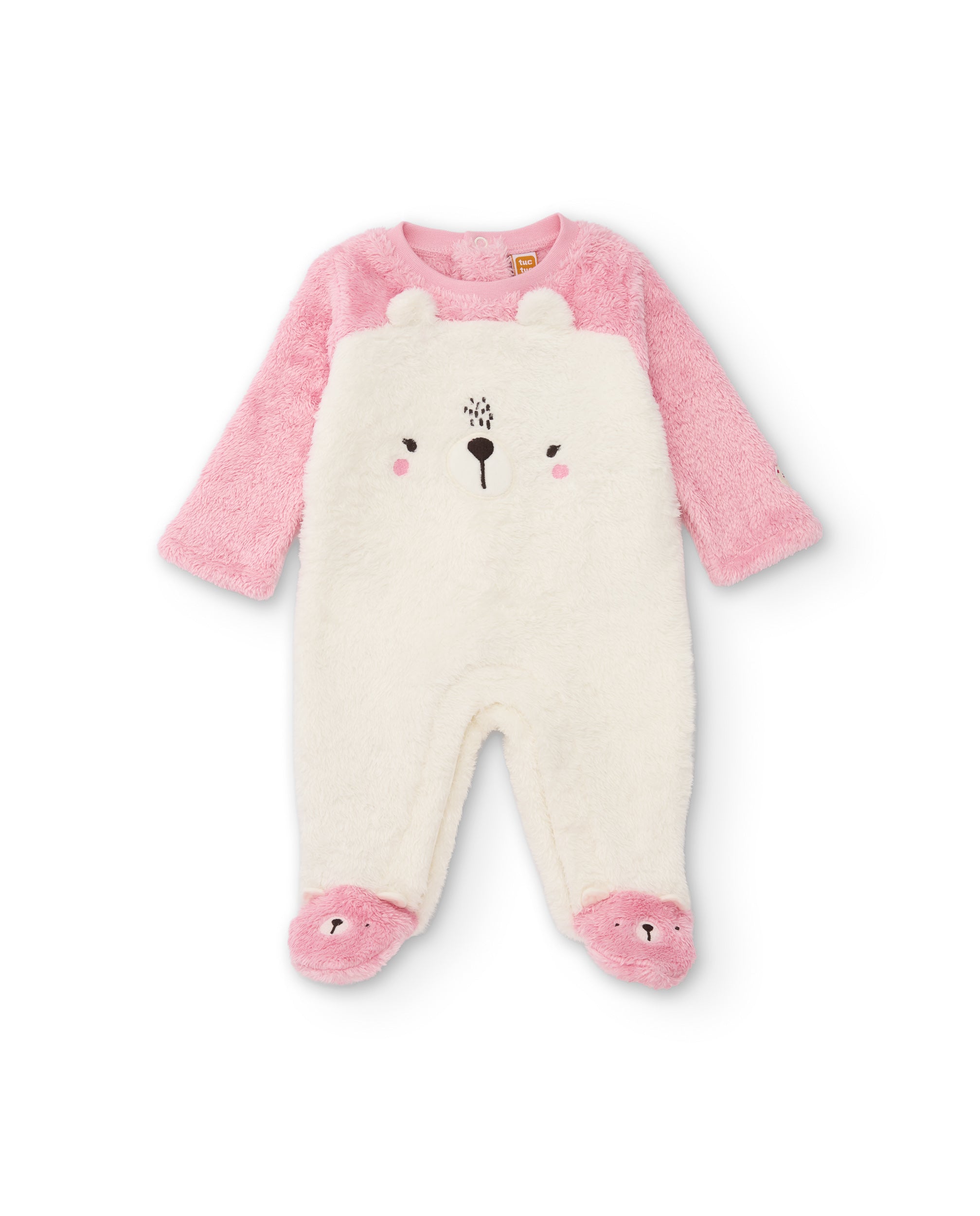 TucTuc Tutine tutina neonato bianca orecchiette orso