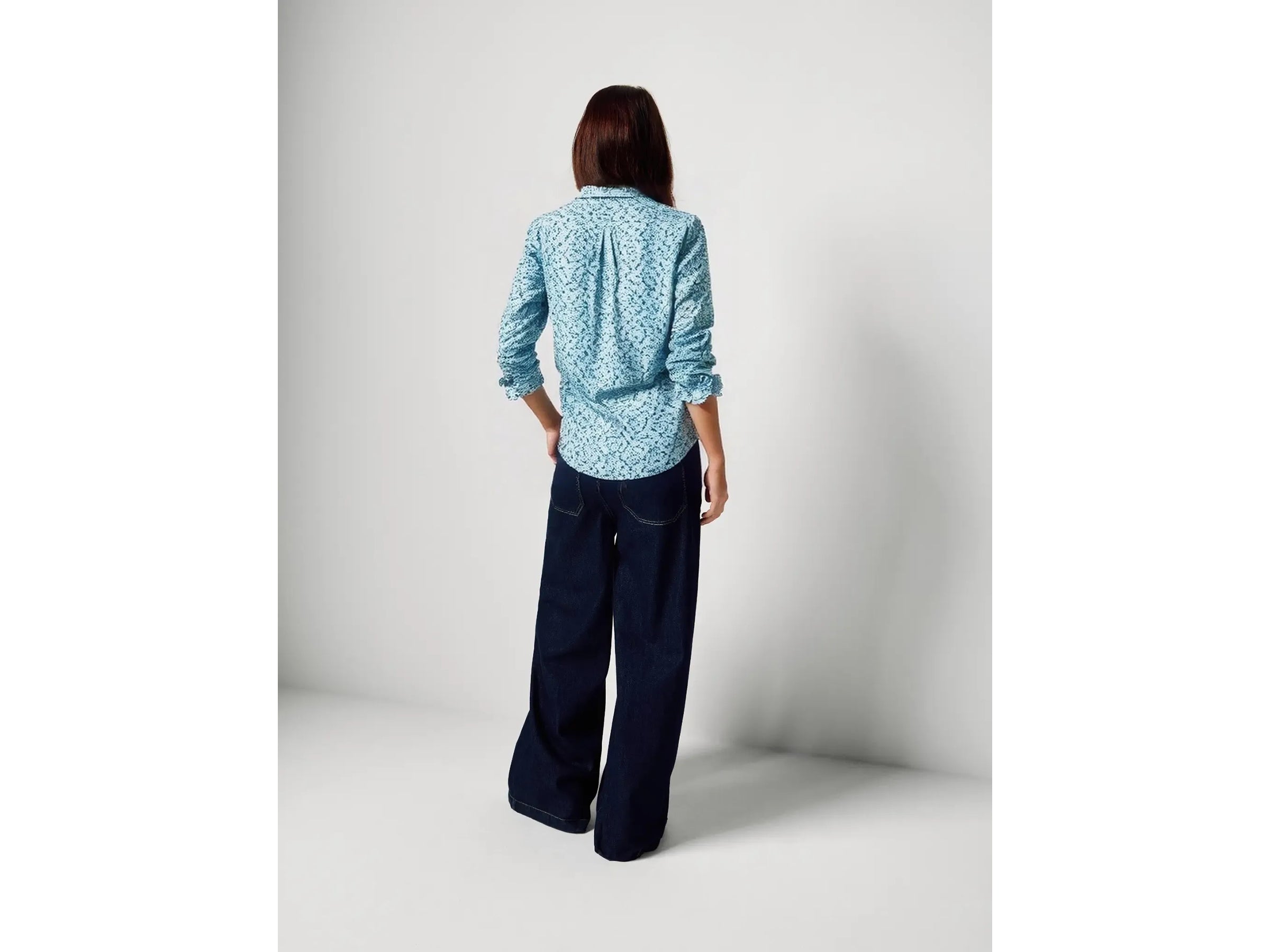 United Colors of Benetton camicia fantasia cotone maniche lunghe