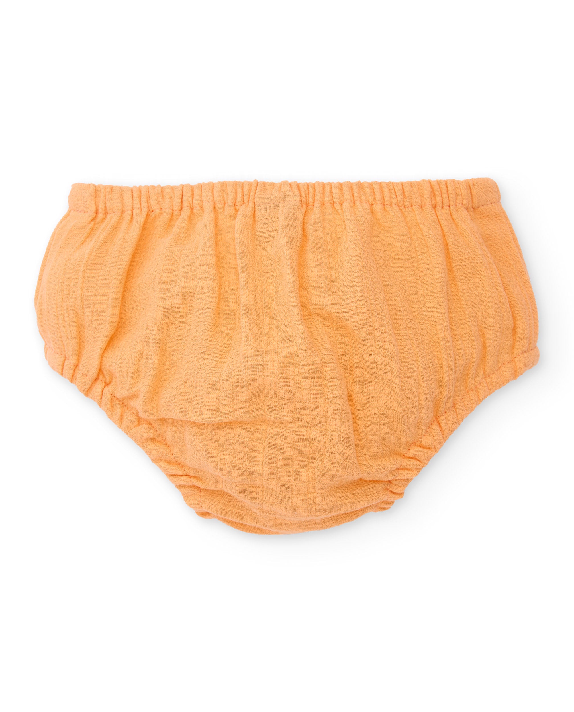 TucTuc Vestiti vestito neonato arancione volant con culottina