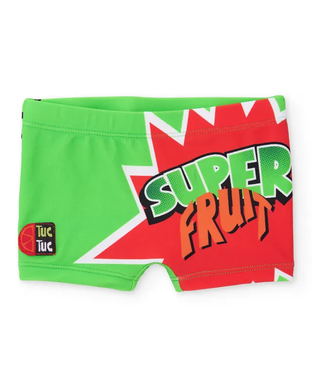 TucTuc Costumi Boxer Bagno Bimbo Verde Fumetto Mare