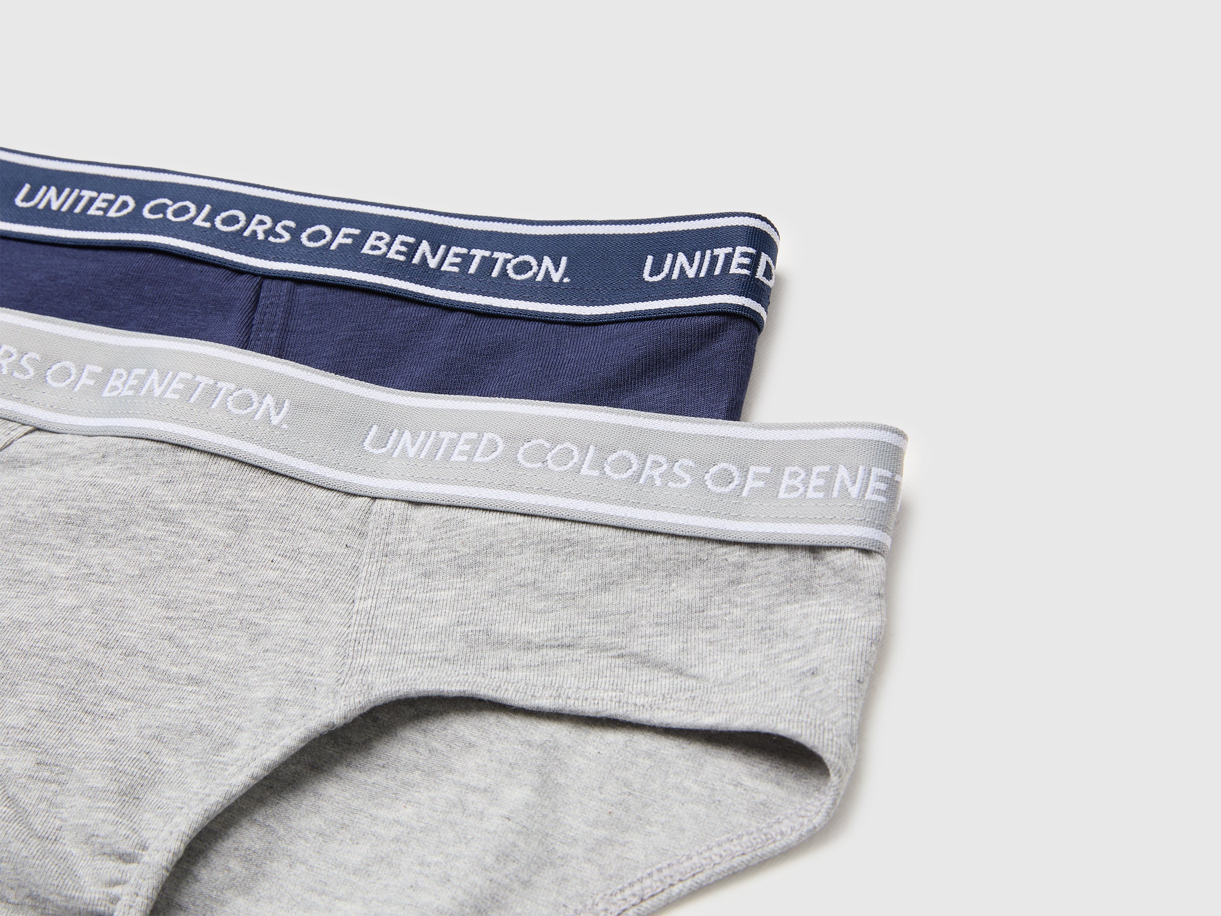 United Colors of Benetton slip 2 pezzi cotone elastico logo bimbo