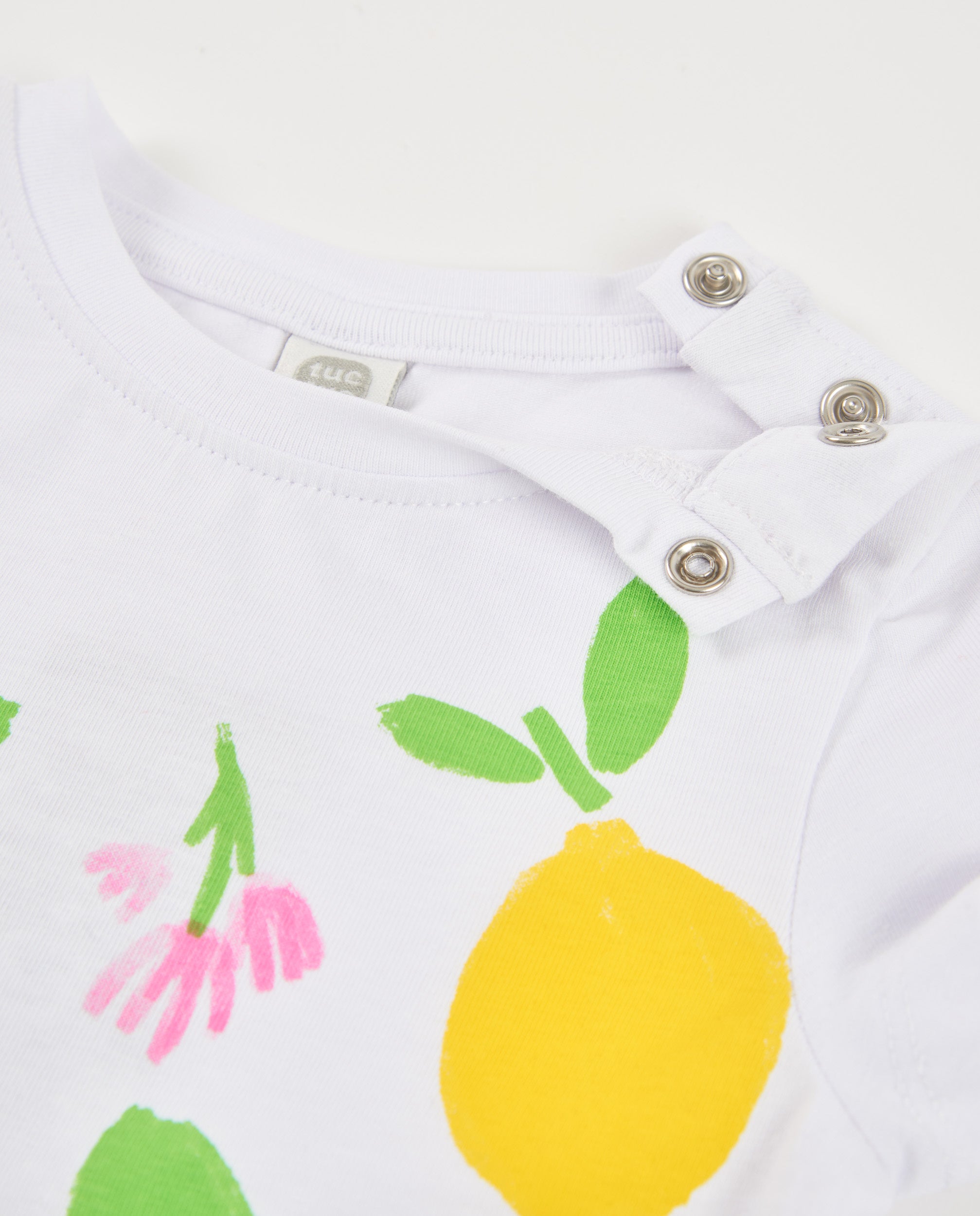 TucTuc Magliette T-shirt Limone Maglietta Bianca Neonata