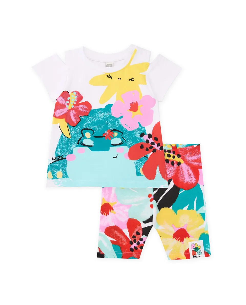 TucTuc Completi completo bambina multicolore floreale