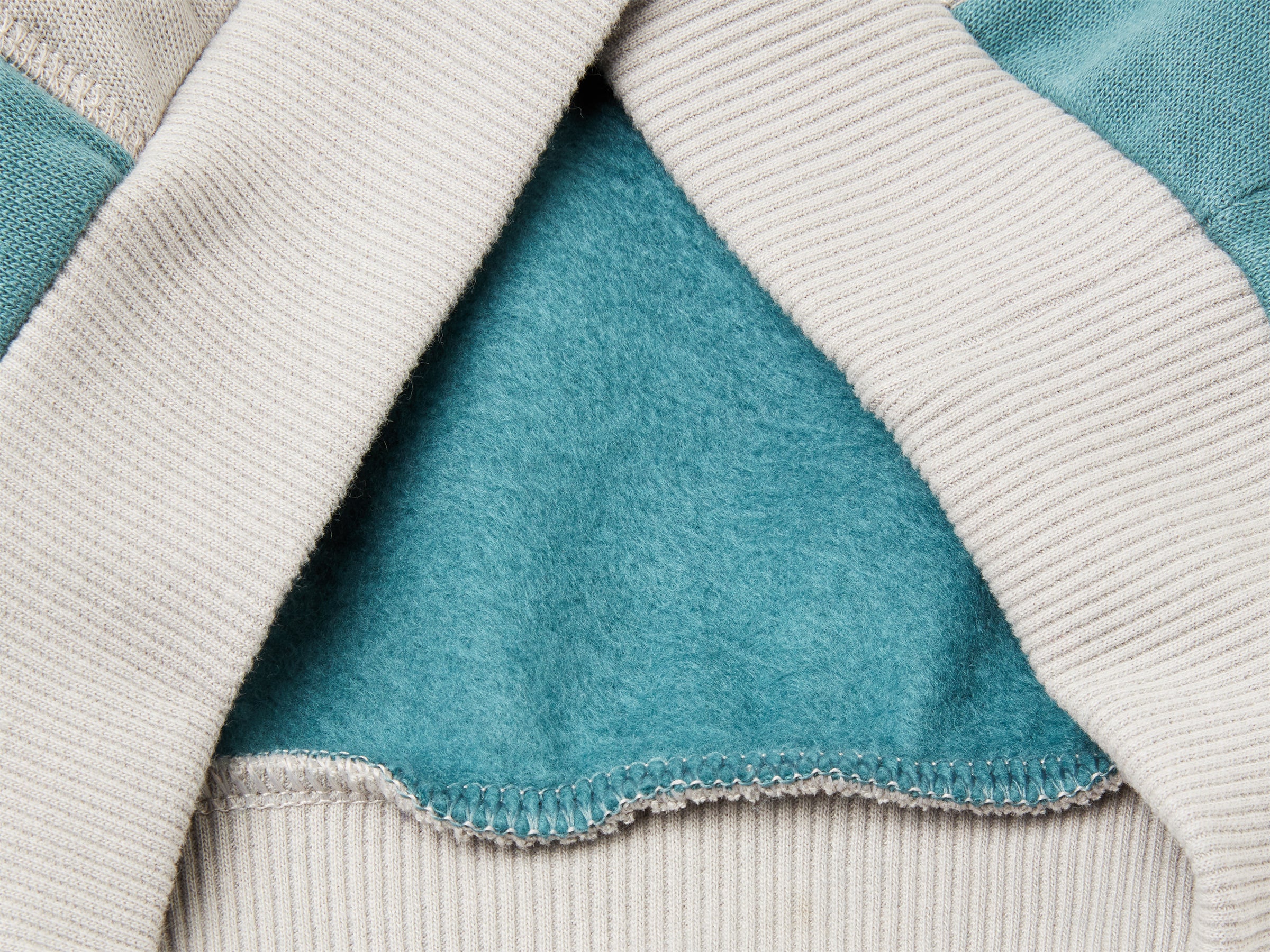 Benetton Warm felpa tasca canguro cotone girocollo