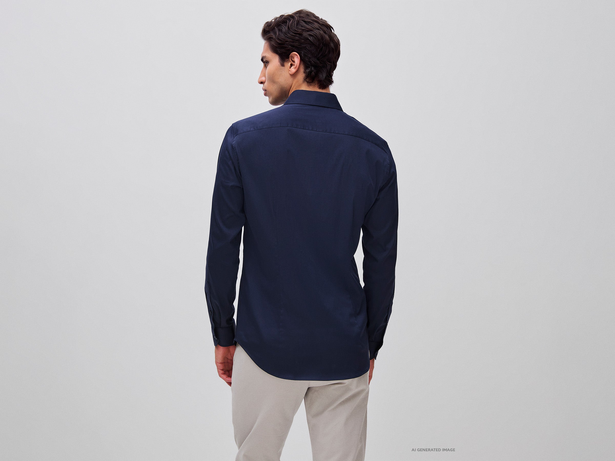 United Colors of Benetton Camicia Slim Fit Cotone Elasticizzato