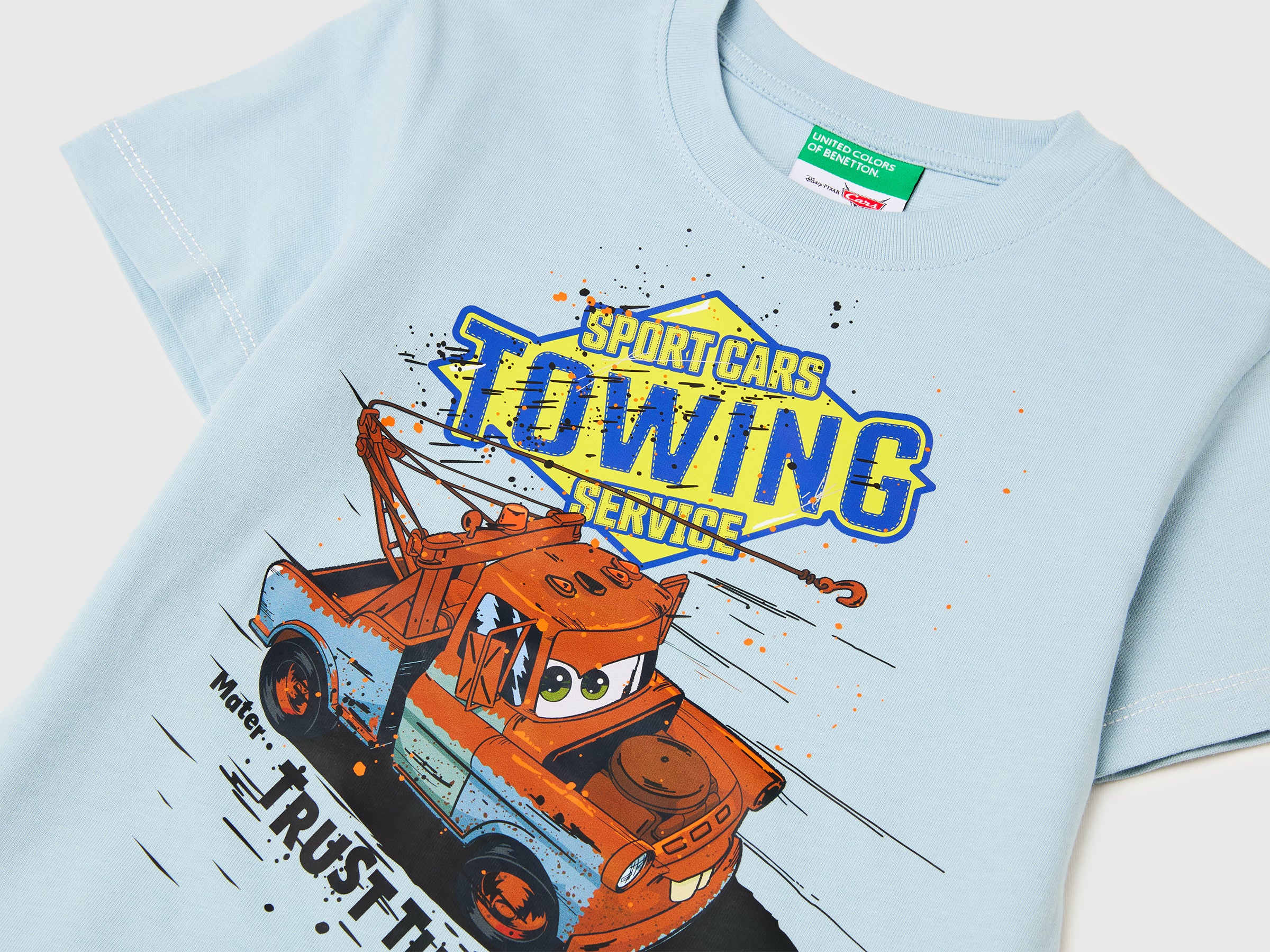 United Colors of Benetton Cars maglietta bambino cotone