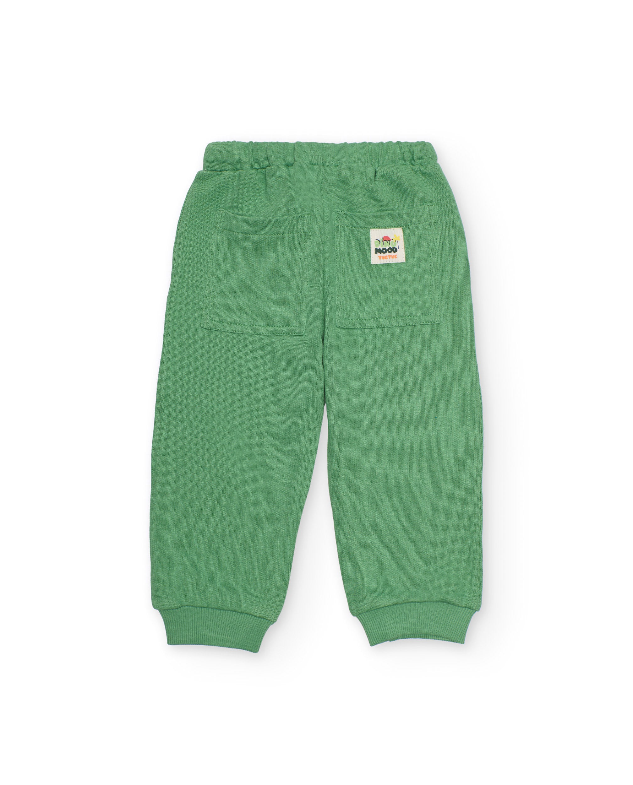 TucTuc Pantaloni pantaloni bimbo verde vita elastica