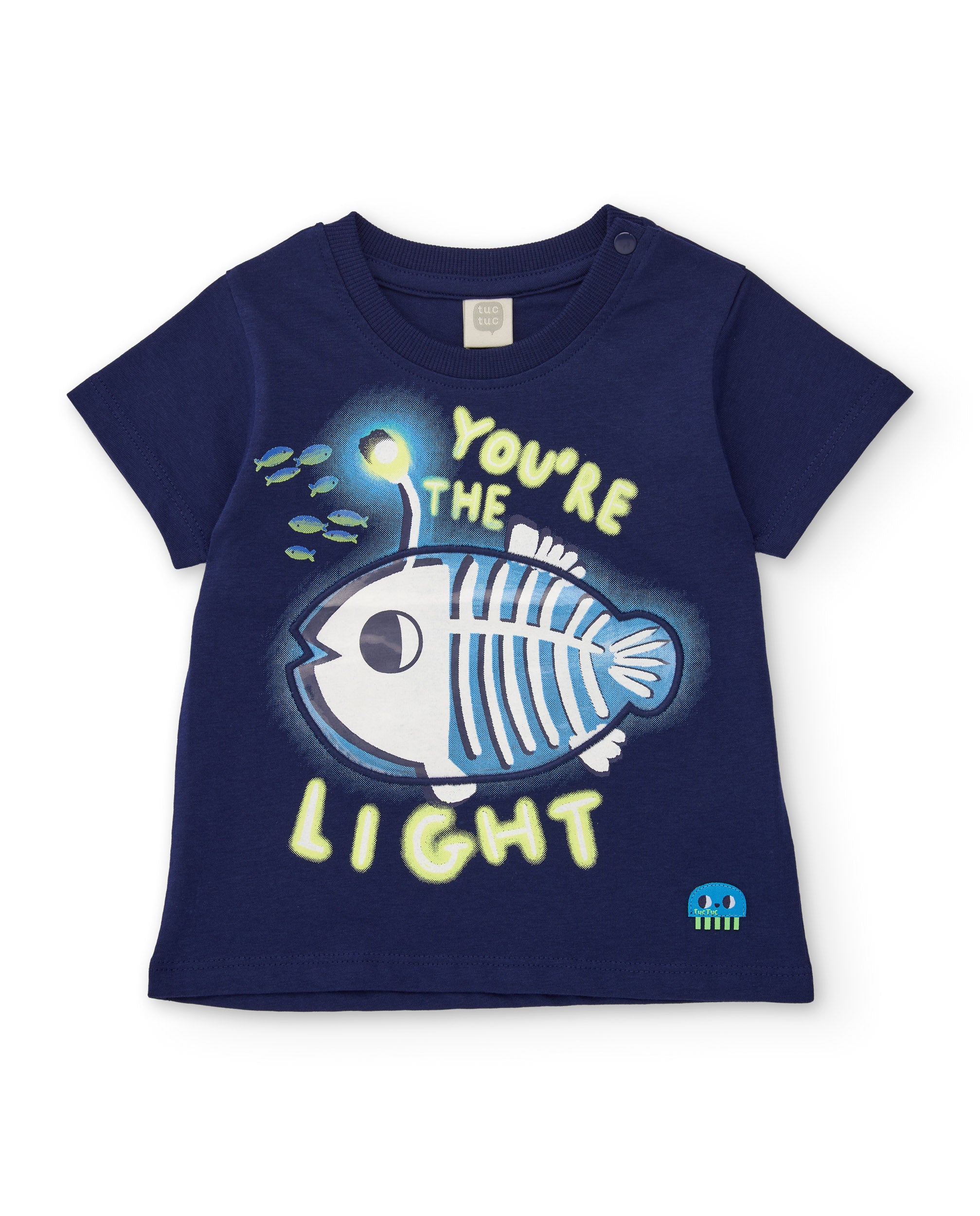 TucTuc Completi Completo bambino pesce blu maglietta+shorts
