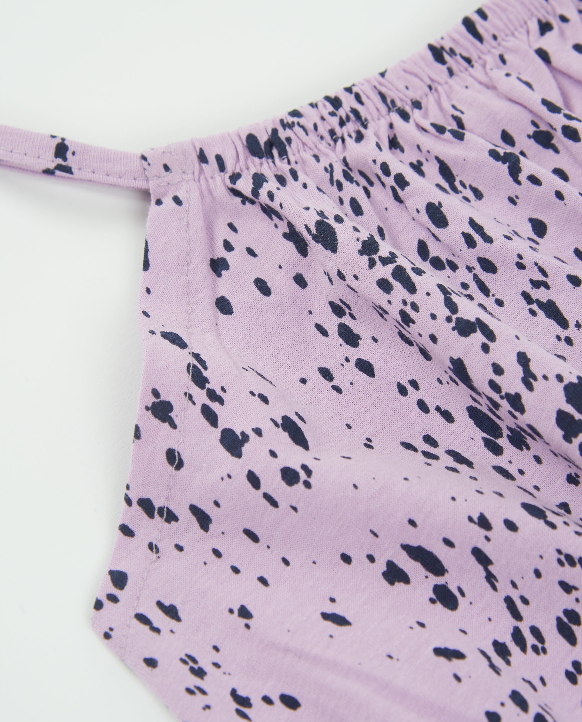 TucTuc Magliette top bambina pois elasticizzato lila