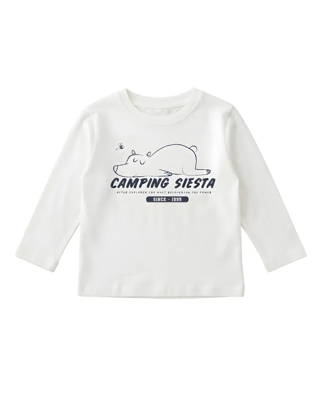 TucTuc Magliette Maglia Bambino Bianca Orso Cotone