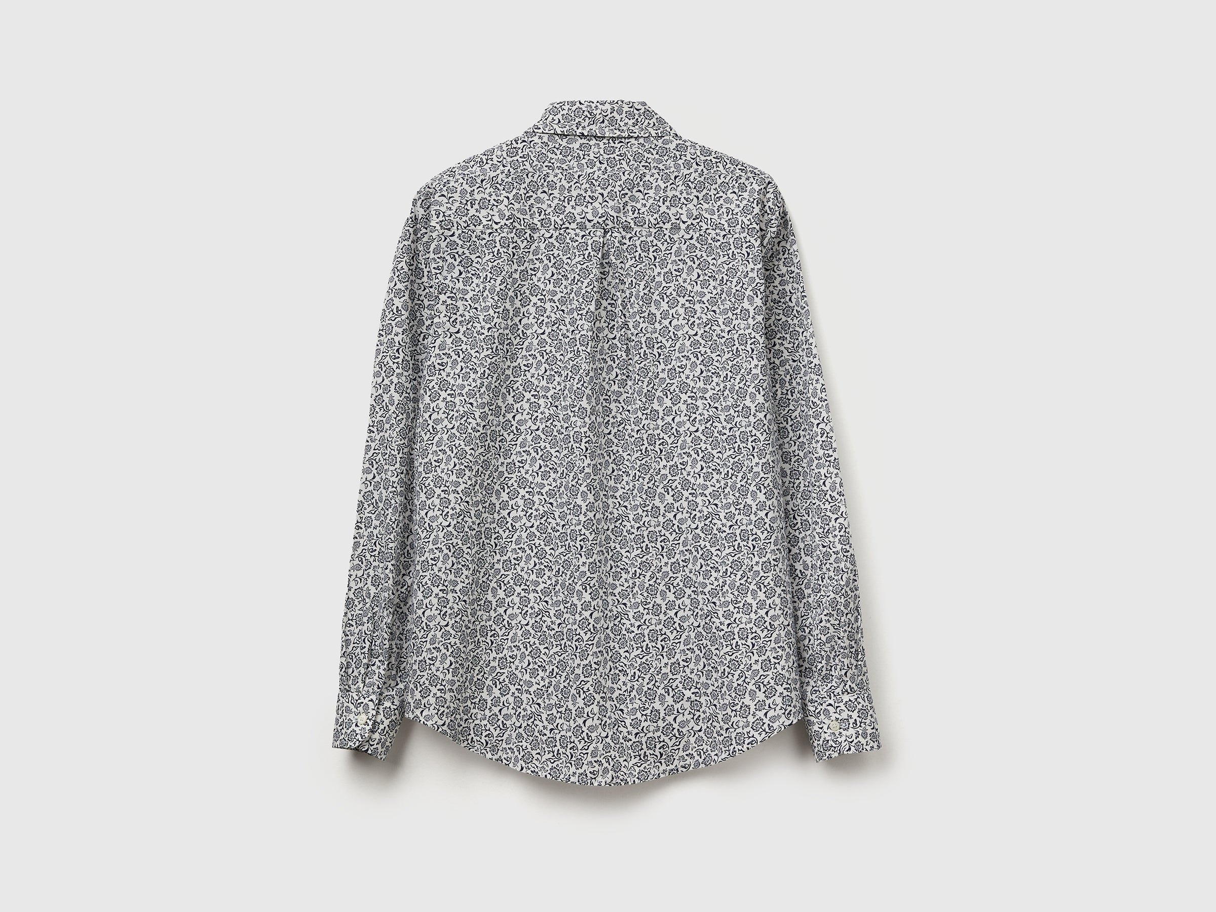 United Colors of Benetton camicia fantasia cotone leggero