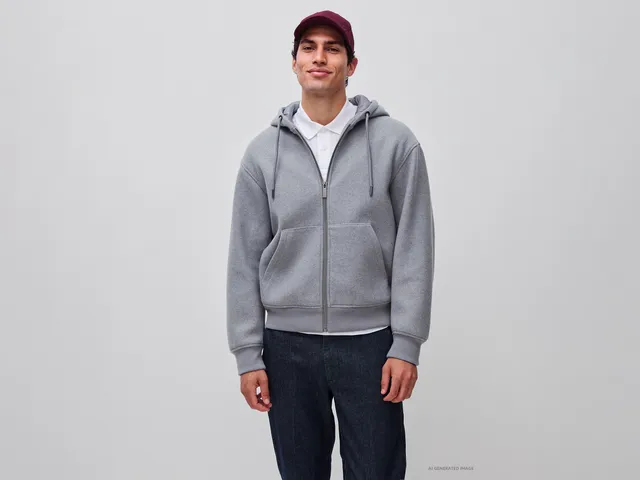 United Colors of Benetton bomber cappuccio taglia S viscosa zip